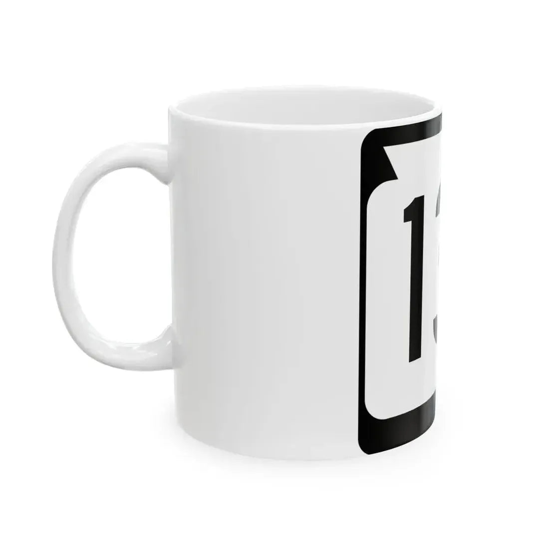 WIS 135 (Wisconsin) (Road Sign) White Coffee Mug - Go Mug Yourself