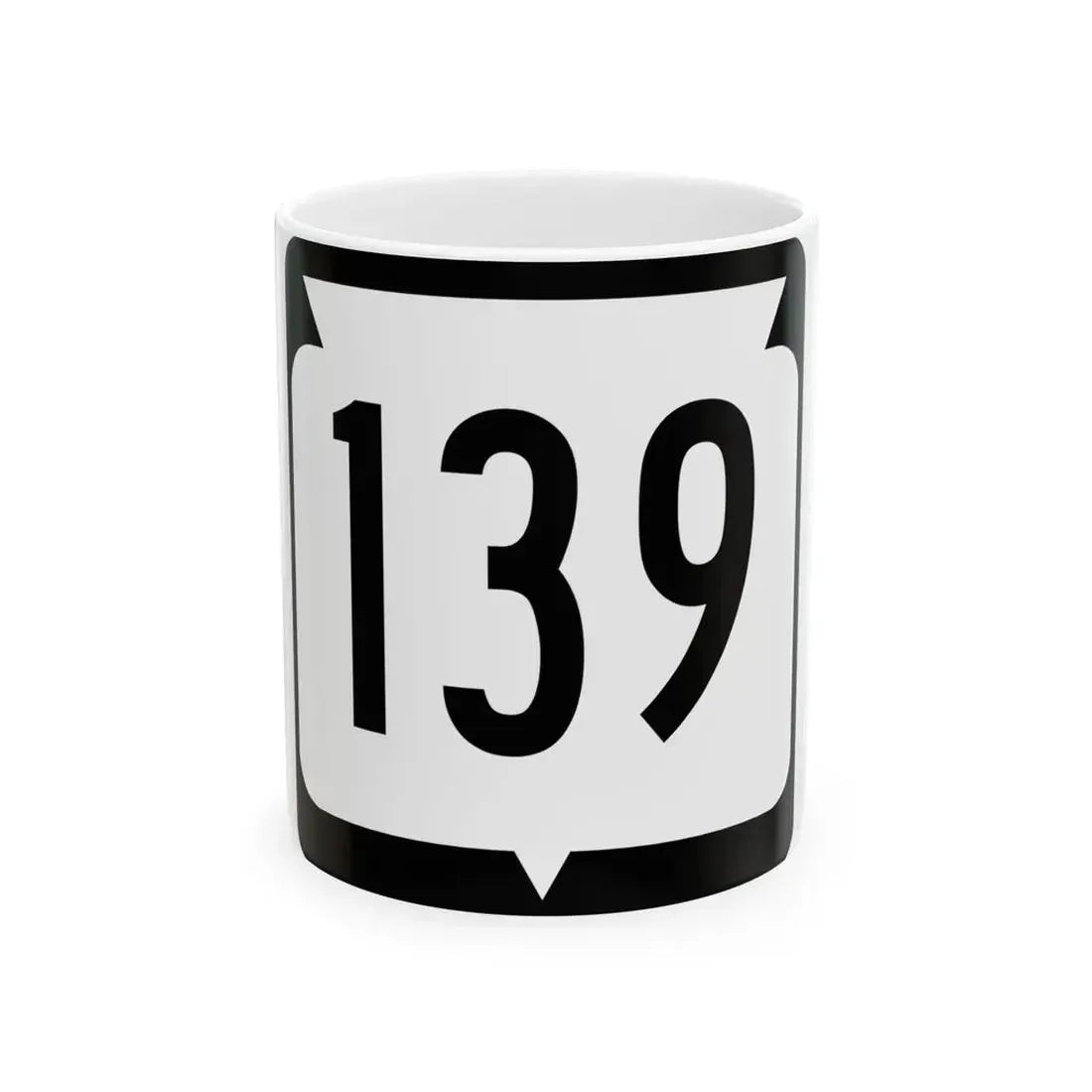 WIS 139 (Wisconsin) (Road Sign) White Coffee Mug 11oz - Go Mug Yourself