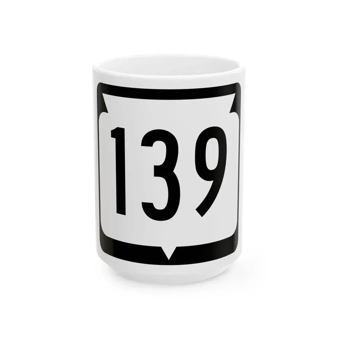 WIS 139 (Wisconsin) (Road Sign) White Coffee Mug 15oz - Go Mug Yourself