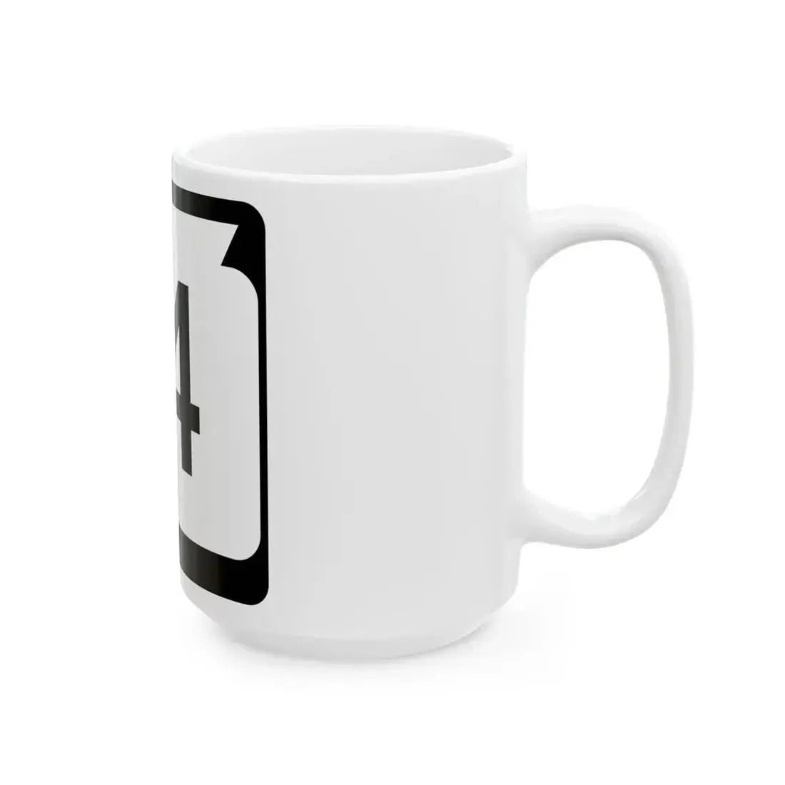 WIS 14 (Wisconsin) (Road Sign) White Coffee Mug - Go Mug Yourself