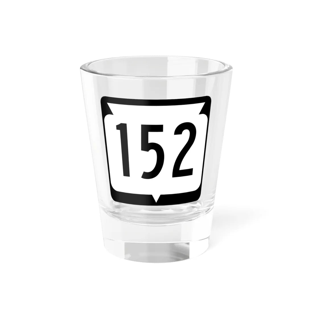 WIS 152 (Wisconsin) (Road Sign) Shot Glass 1.5oz - Go Mug Yourself