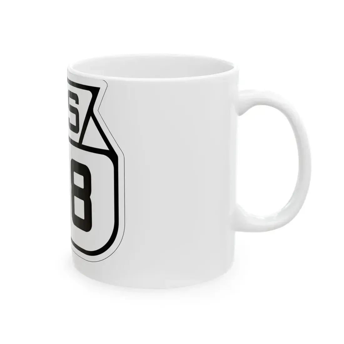 WIS 158 1938 (Wisconsin) (Road Sign) White Coffee Mug - Go Mug Yourself
