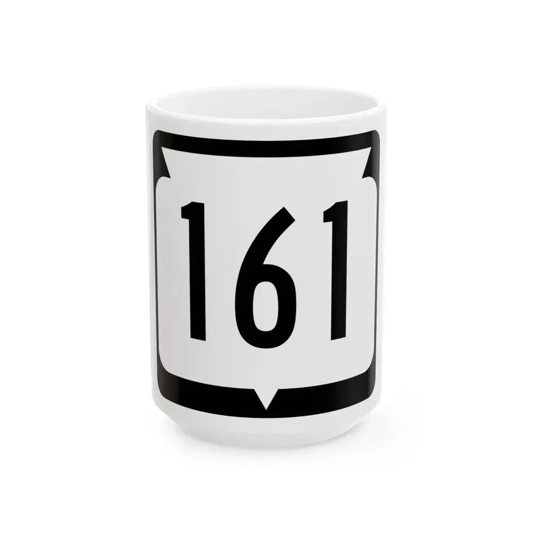 WIS 161 (Wisconsin) (Road Sign) White Coffee Mug 15oz - Go Mug Yourself