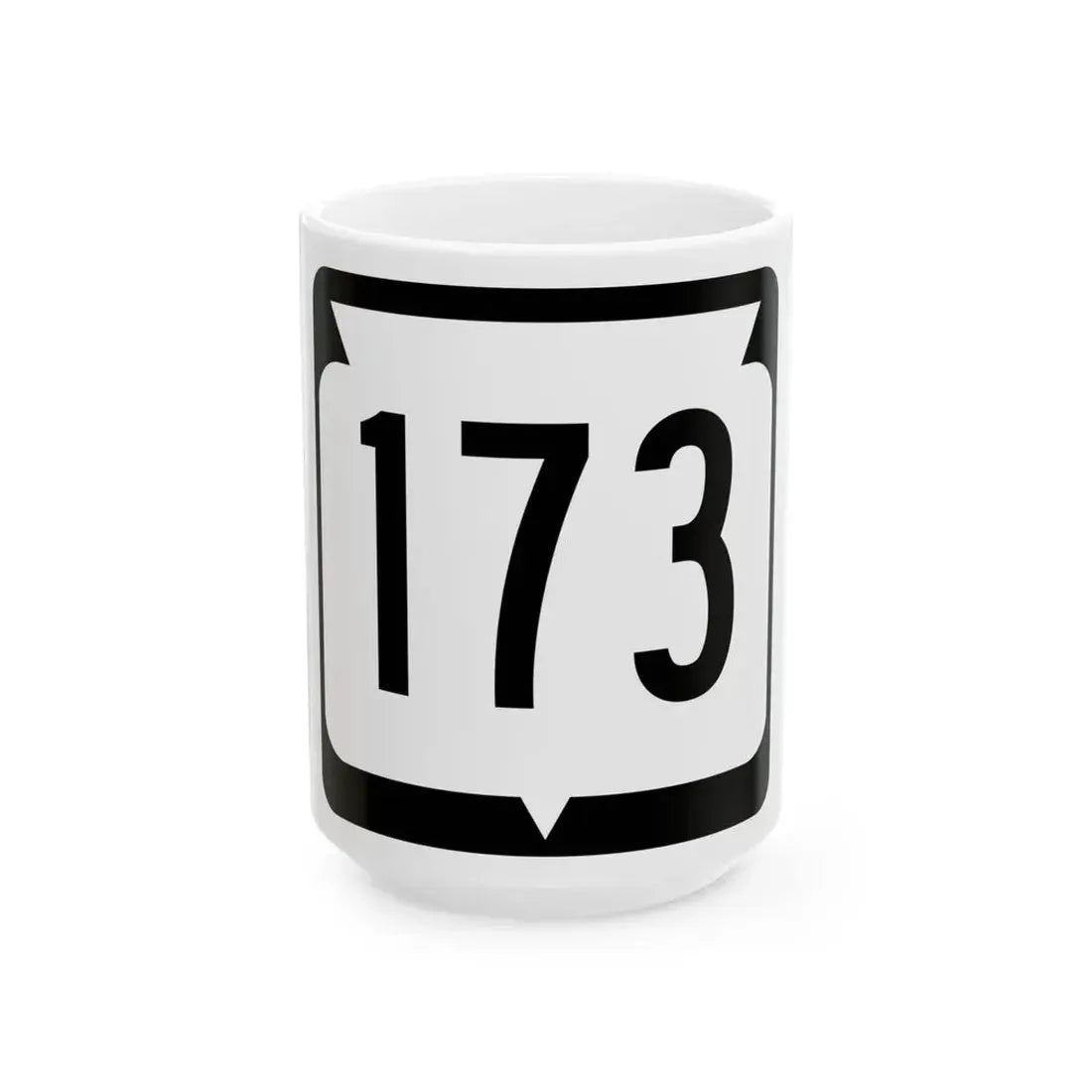 WIS 173 (Wisconsin) (Road Sign) White Coffee Mug 15oz - Go Mug Yourself
