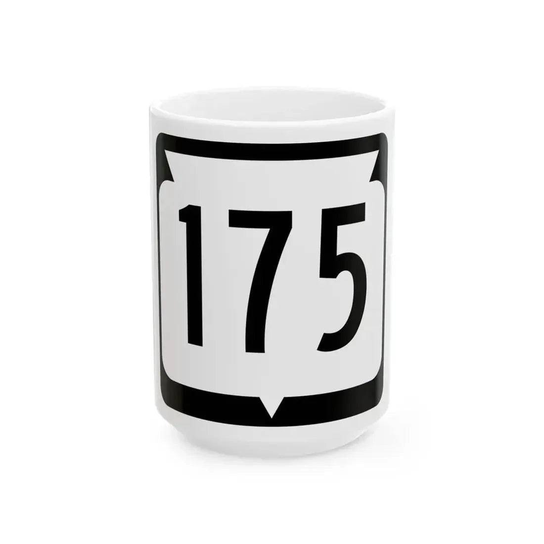 WIS 175 (Wisconsin) (Road Sign) White Coffee Mug 15oz - Go Mug Yourself