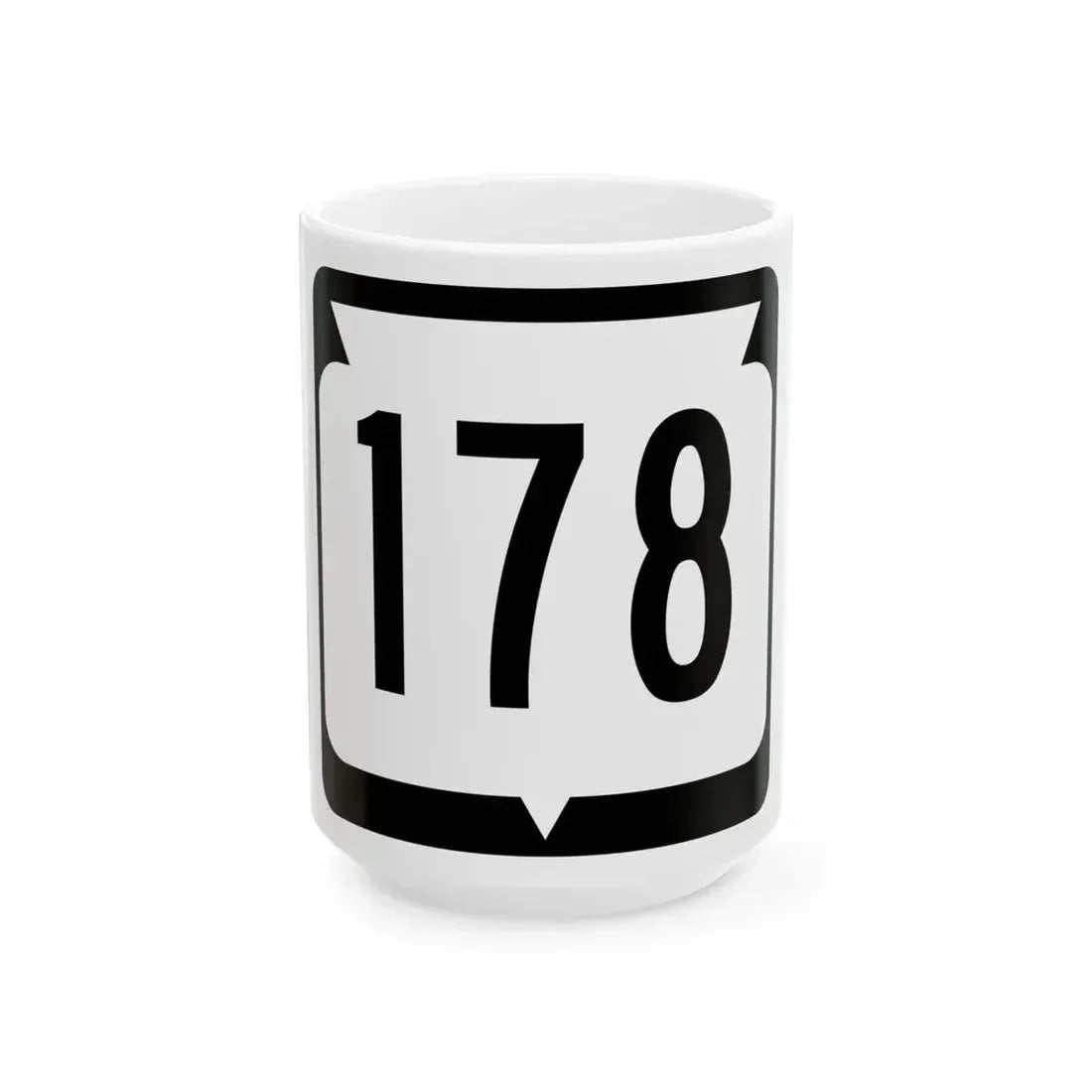 WIS 178 (Wisconsin) (Road Sign) White Coffee Mug 15oz - Go Mug Yourself