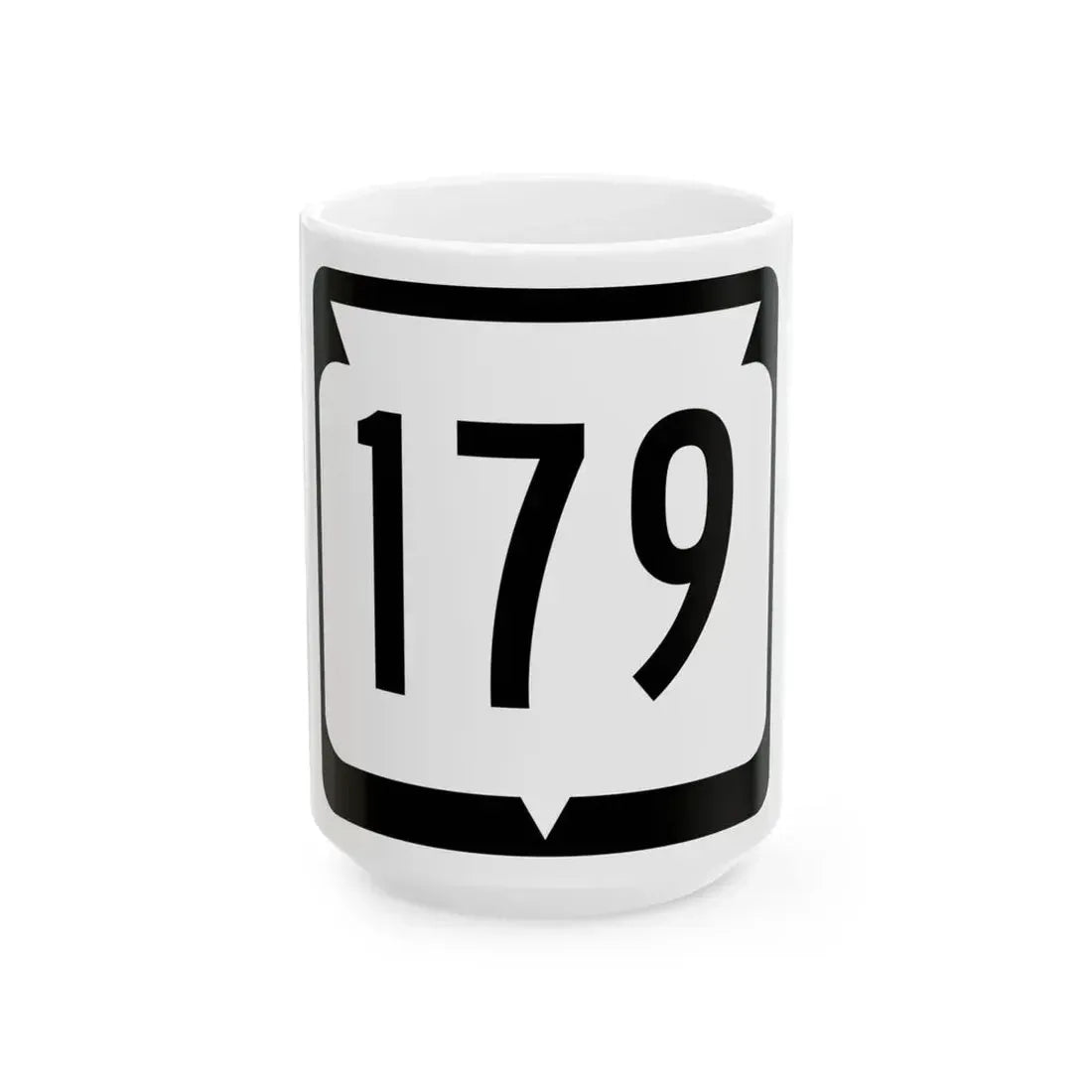 WIS 179 (Wisconsin) (Road Sign) White Coffee Mug 15oz - Go Mug Yourself