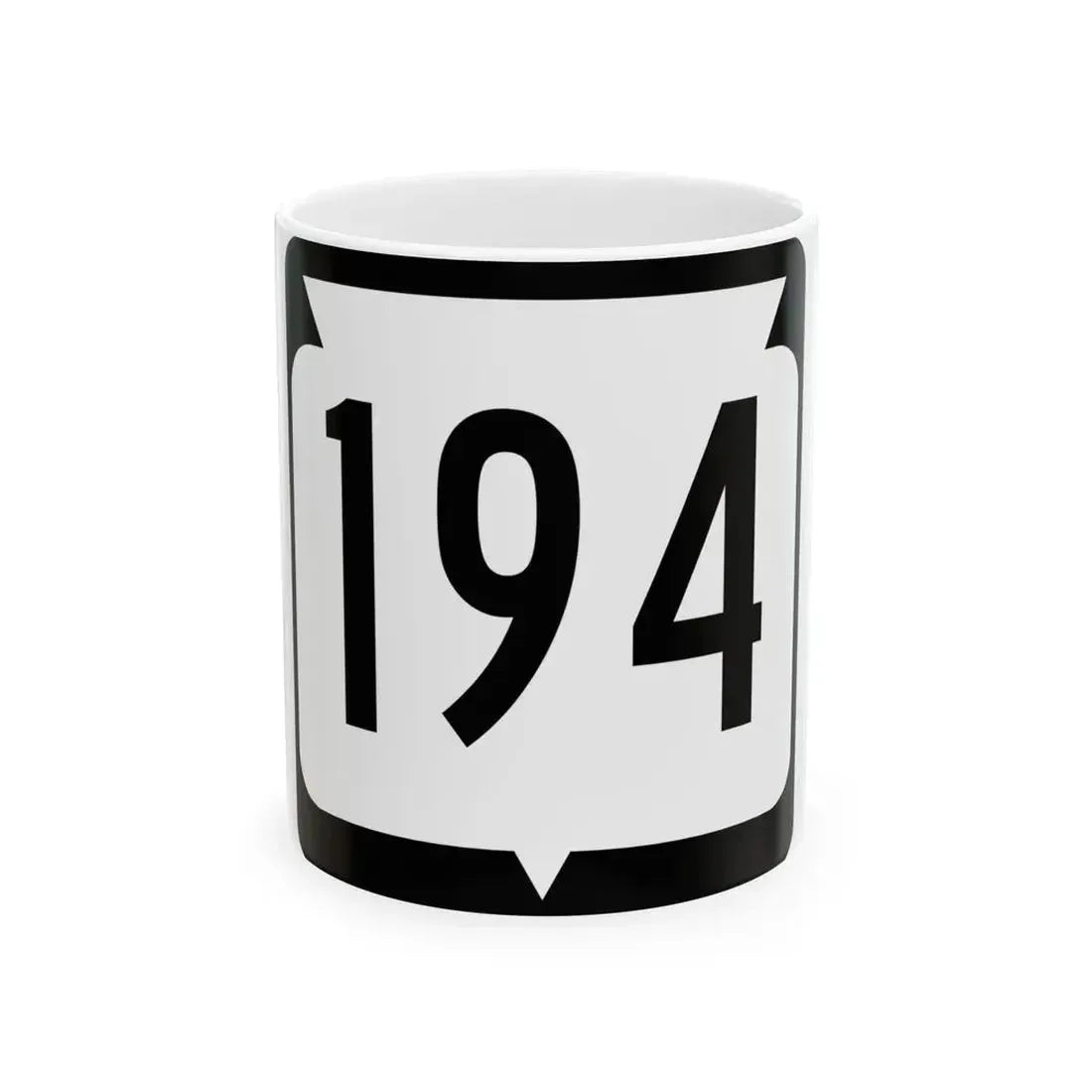 WIS 194 (Wisconsin) (Road Sign) White Coffee Mug 11oz - Go Mug Yourself
