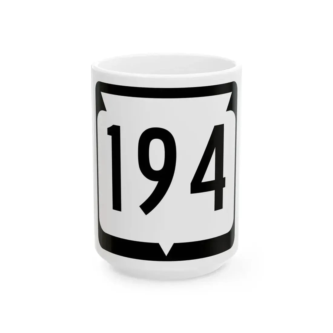 WIS 194 (Wisconsin) (Road Sign) White Coffee Mug 15oz - Go Mug Yourself