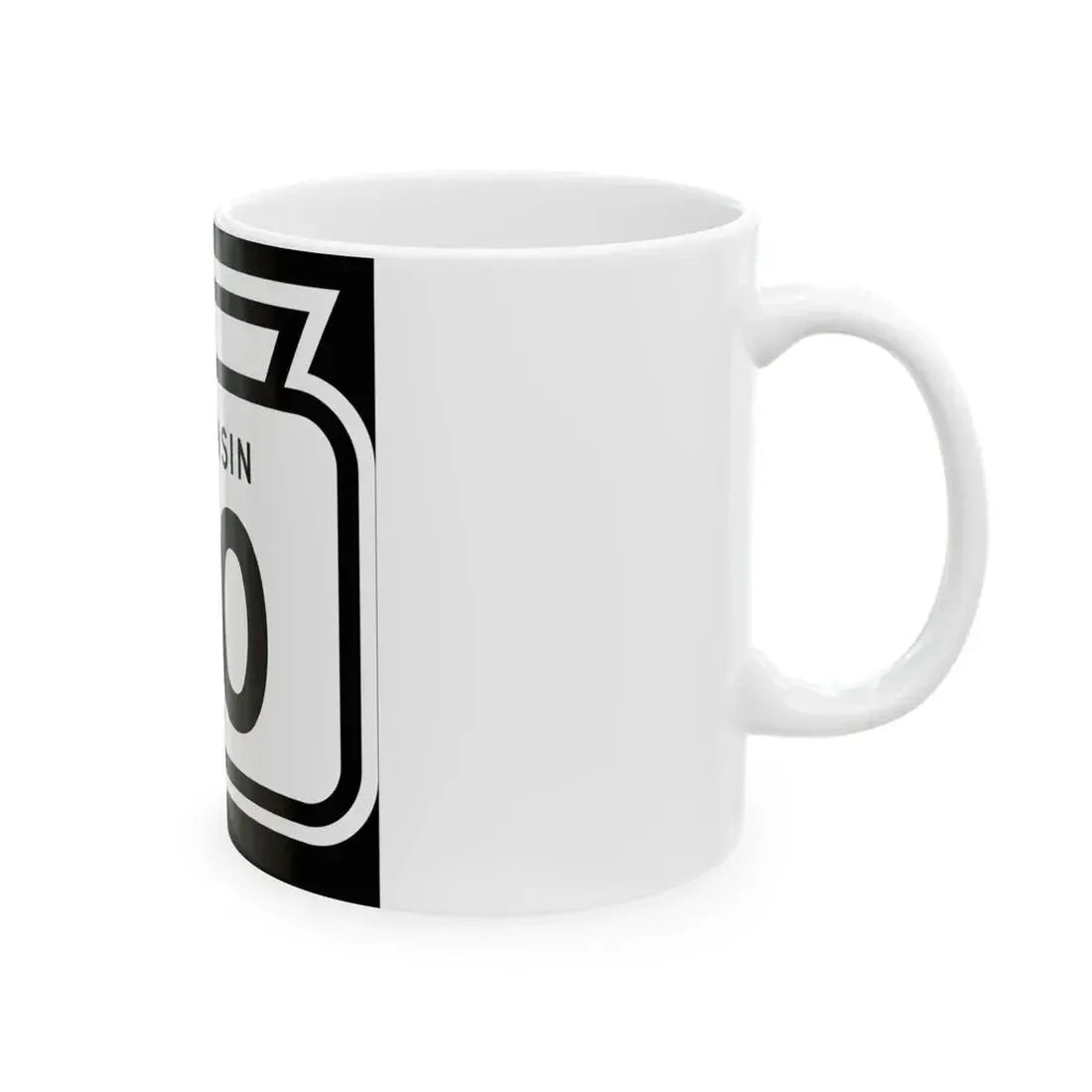 WIS 20 1958 (Wisconsin) (Road Sign) White Coffee Mug - Go Mug Yourself