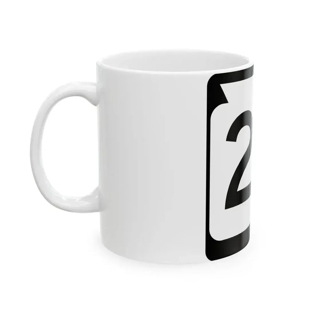 WIS 20 (Wisconsin) (Road Sign) White Coffee Mug - Go Mug Yourself