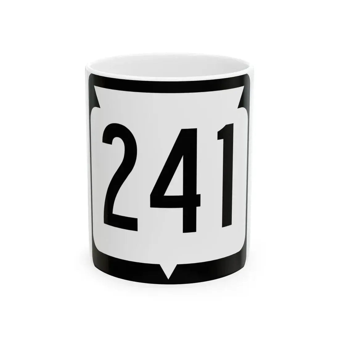 WIS 241 (Wisconsin) (Road Sign) White Coffee Mug 11oz - Go Mug Yourself