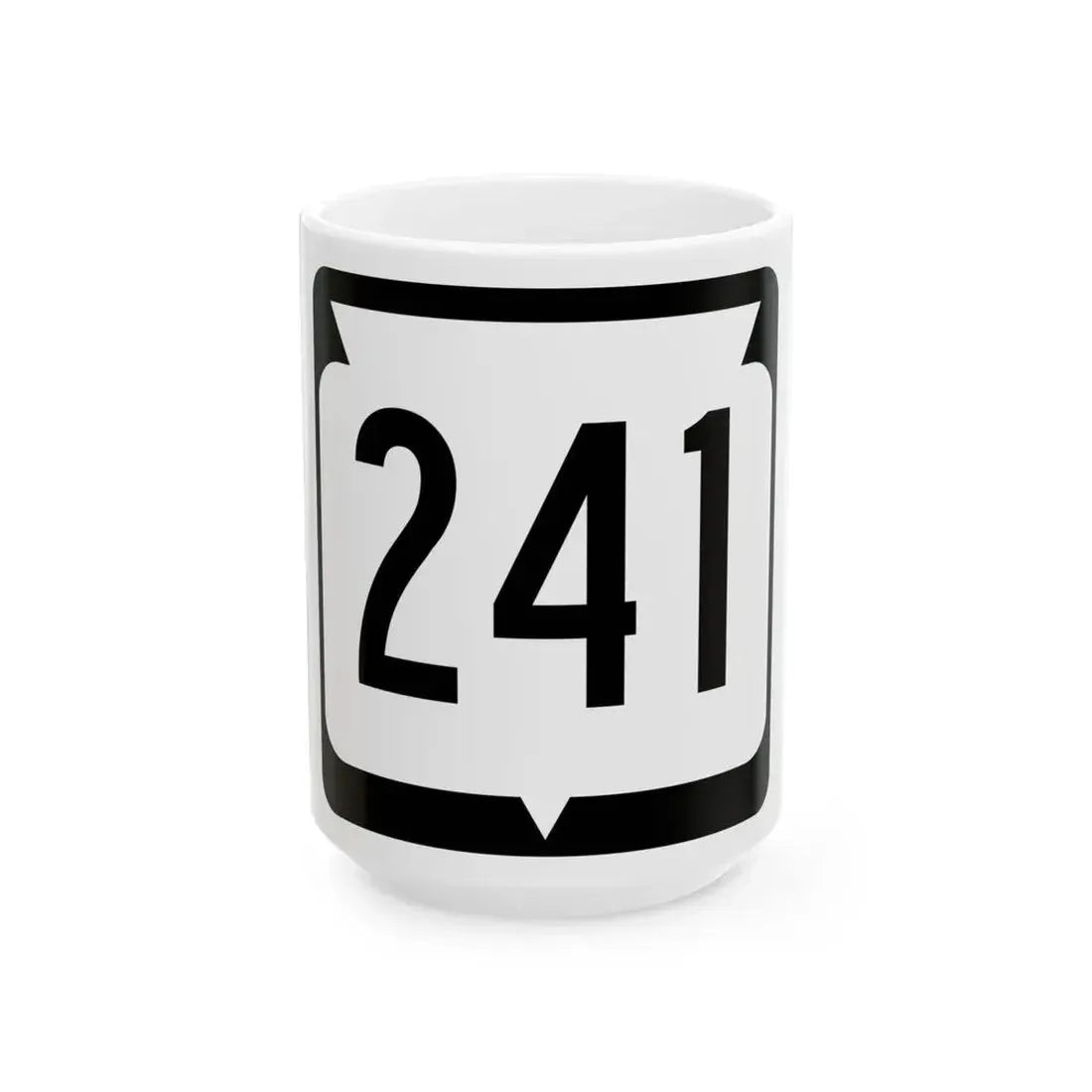 WIS 241 (Wisconsin) (Road Sign) White Coffee Mug 15oz - Go Mug Yourself