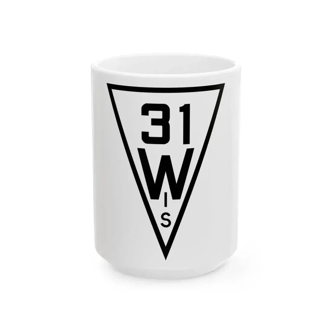 WIS 31 1927 (Wisconsin) (Road Sign) White Coffee Mug 15oz - Go Mug Yourself