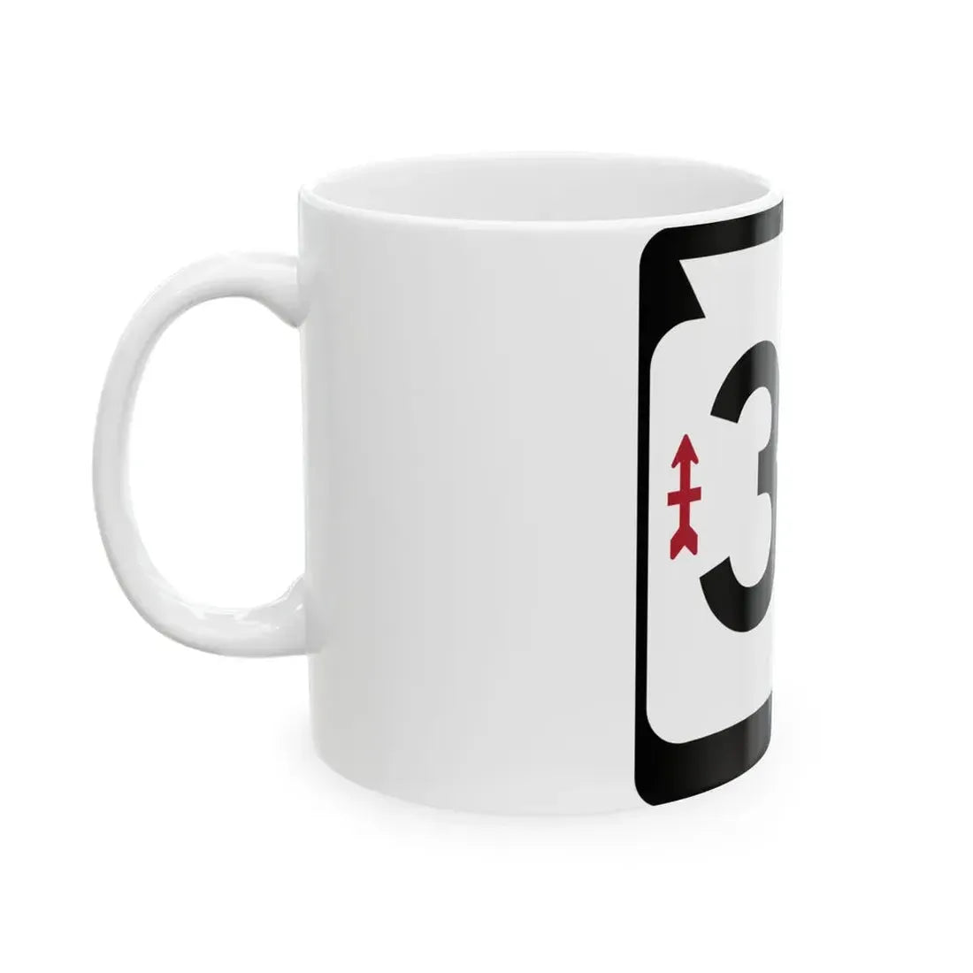 WIS 32 (Wisconsin) (Road Sign) White Coffee Mug - Go Mug Yourself