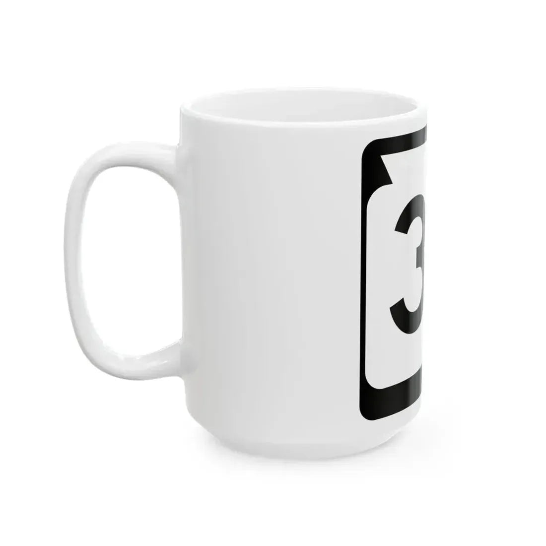 WIS 38 (Wisconsin) (Road Sign) White Coffee Mug - Go Mug Yourself