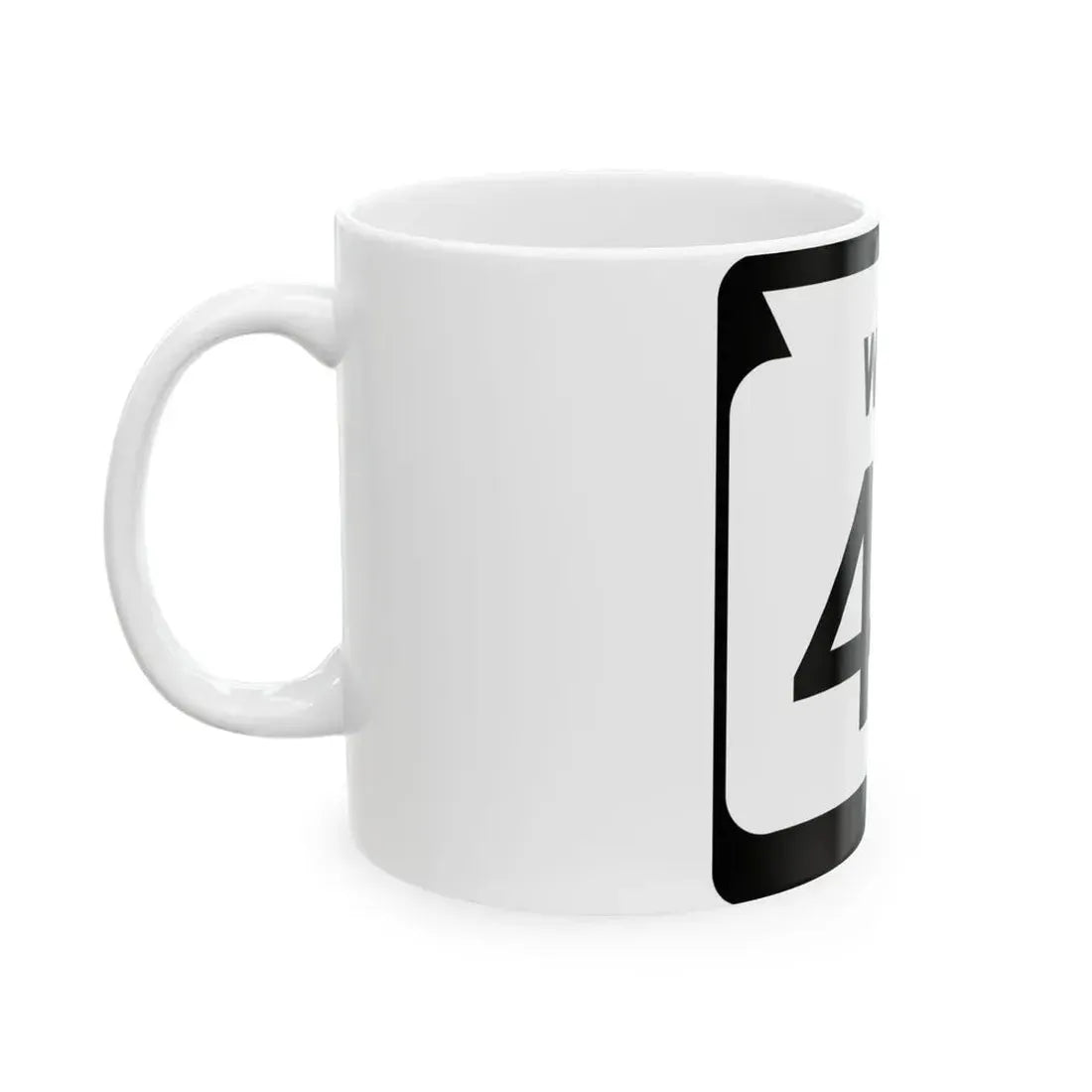 WIS 43 1970 (Wisconsin) (Road Sign) White Coffee Mug - Go Mug Yourself