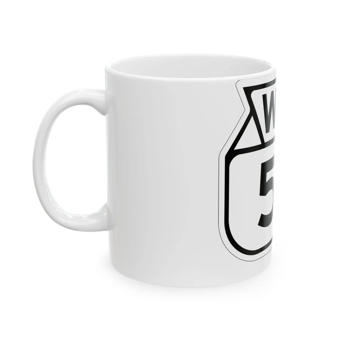 WIS 55 1949 (Wisconsin) (Road Sign) White Coffee Mug - Go Mug Yourself