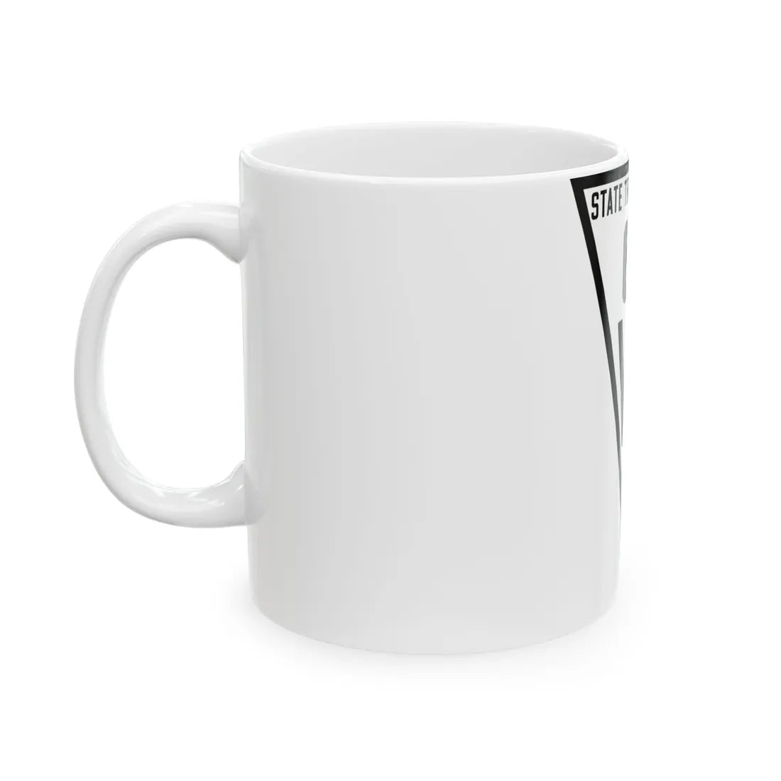 WIS 61 1919 (Wisconsin) (Road Sign) White Coffee Mug - Go Mug Yourself
