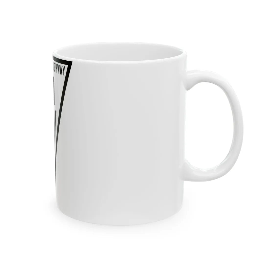 WIS 61 1919 (Wisconsin) (Road Sign) White Coffee Mug - Go Mug Yourself