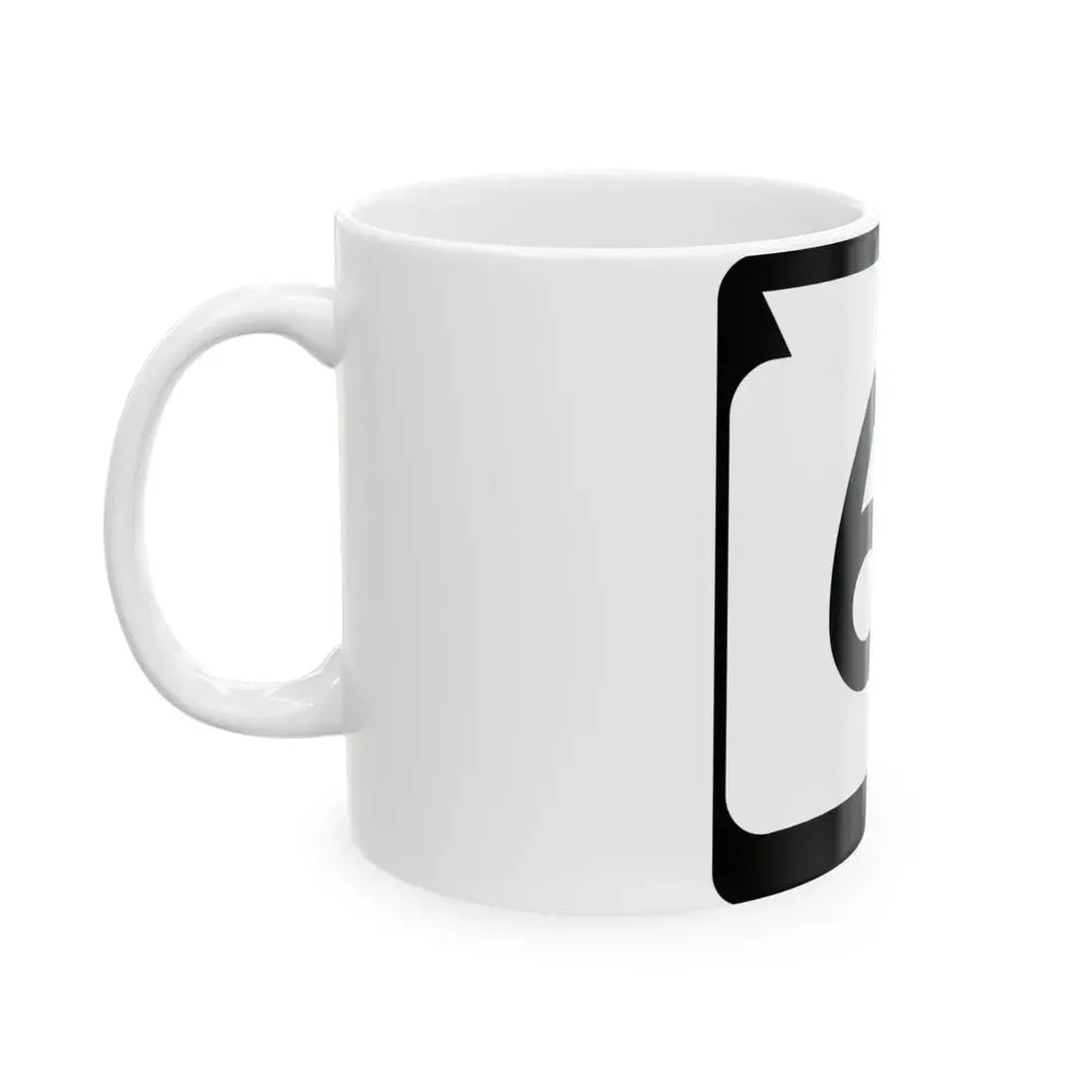 WIS 61 (Wisconsin) (Road Sign) White Coffee Mug - Go Mug Yourself