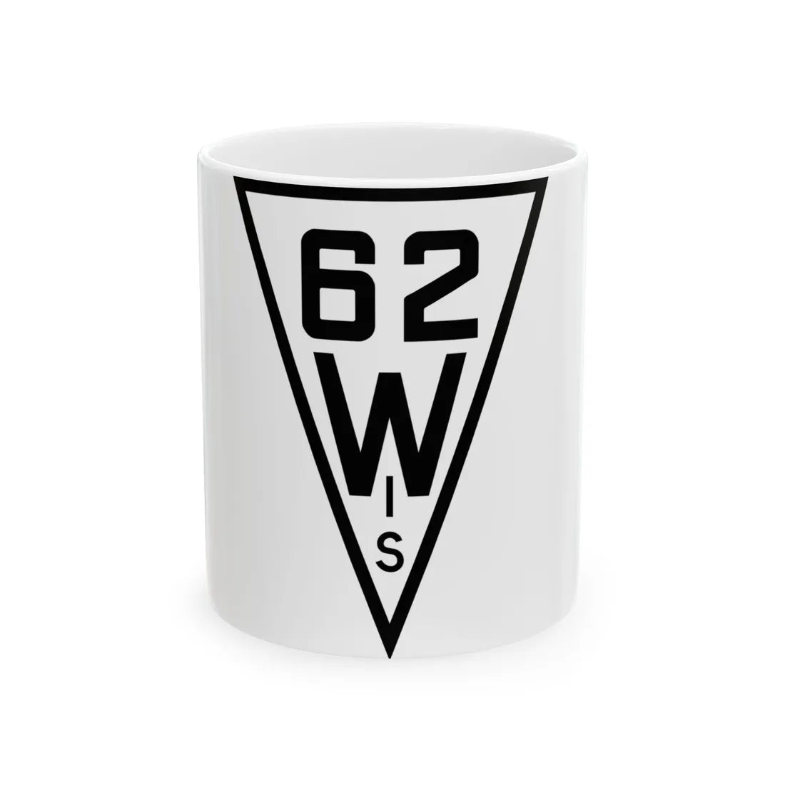 WIS 62 1927 (Wisconsin) (Road Sign) White Coffee Mug 11oz - Go Mug Yourself