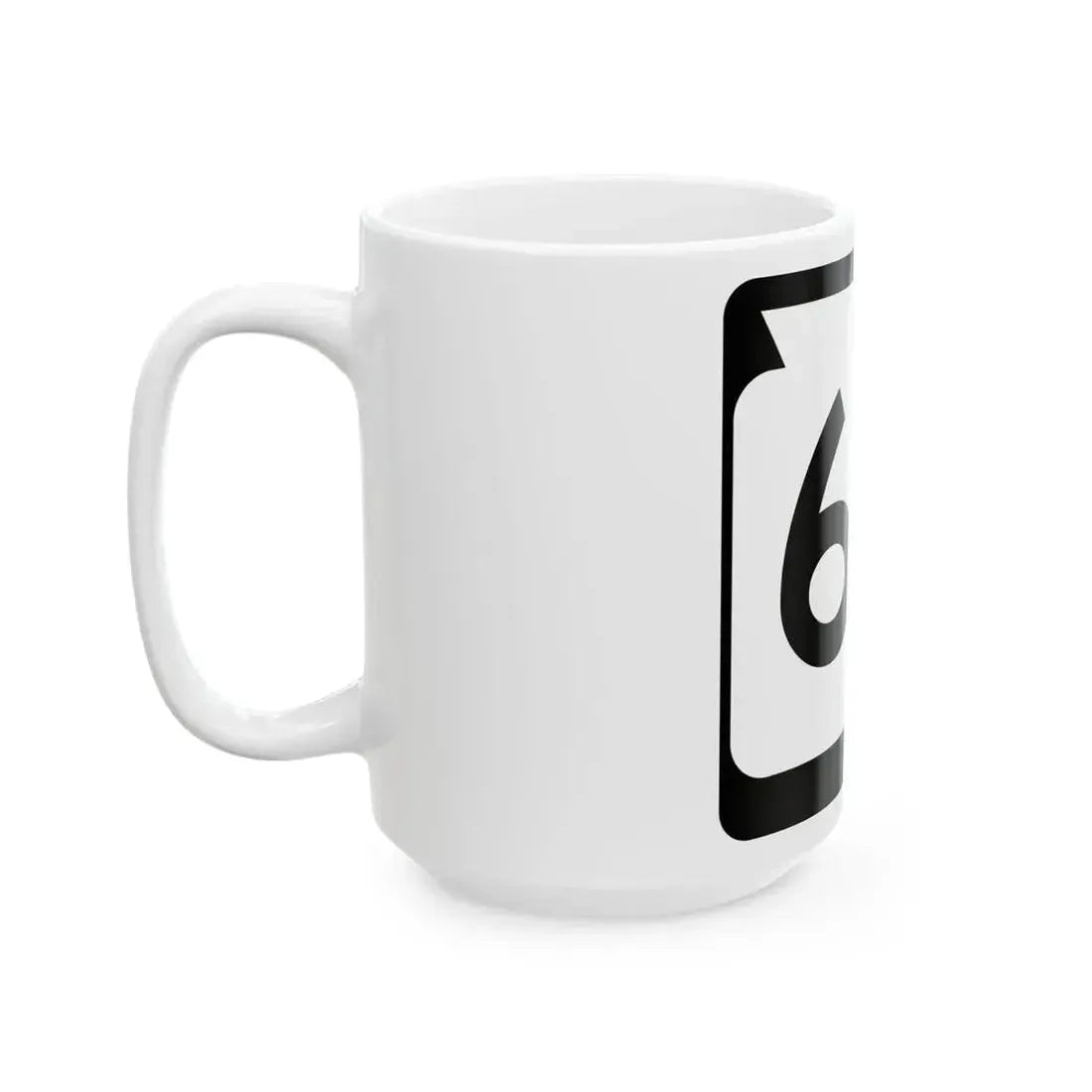 WIS 64 (Wisconsin) (Road Sign) White Coffee Mug - Go Mug Yourself
