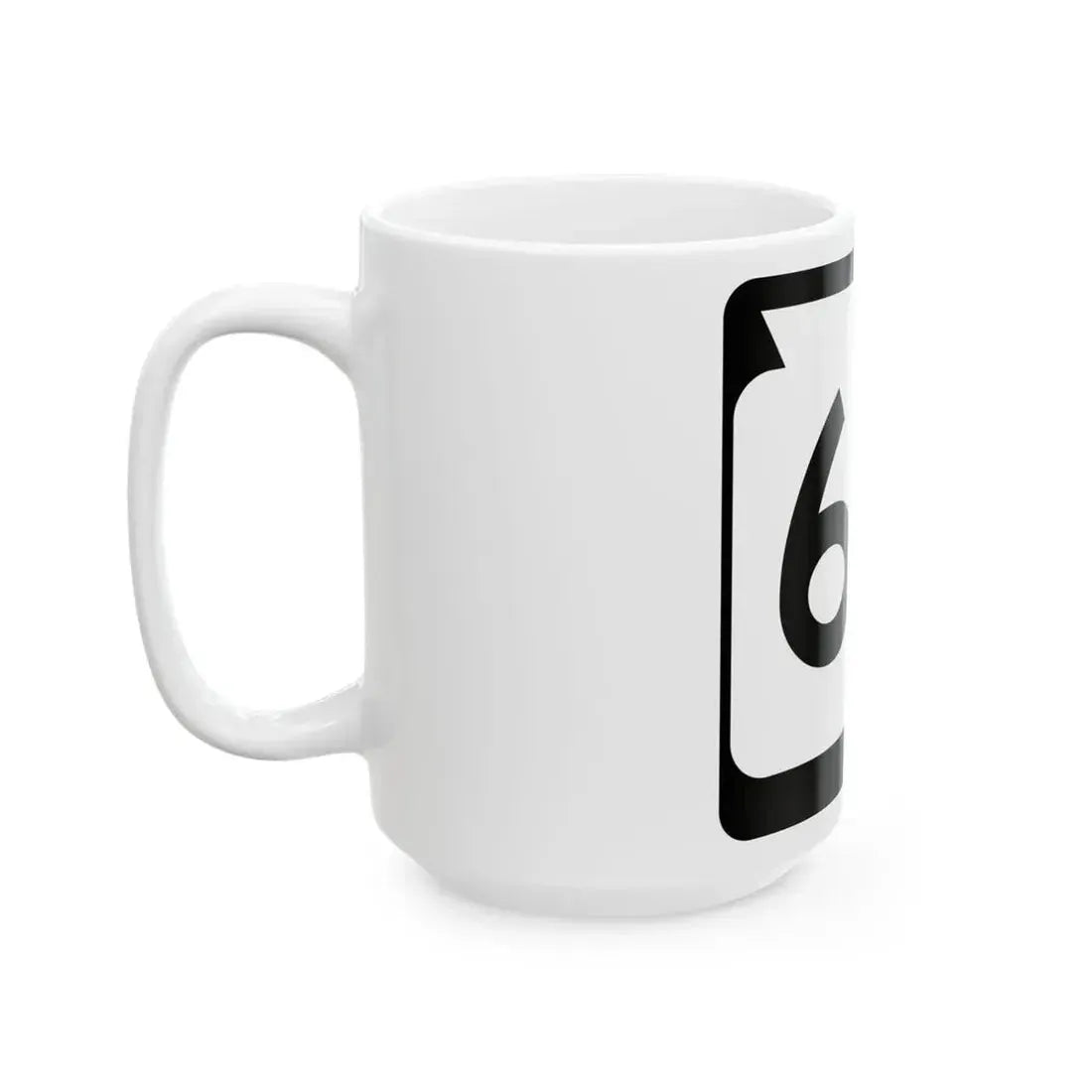 WIS 65 (Wisconsin) (Road Sign) White Coffee Mug - Go Mug Yourself
