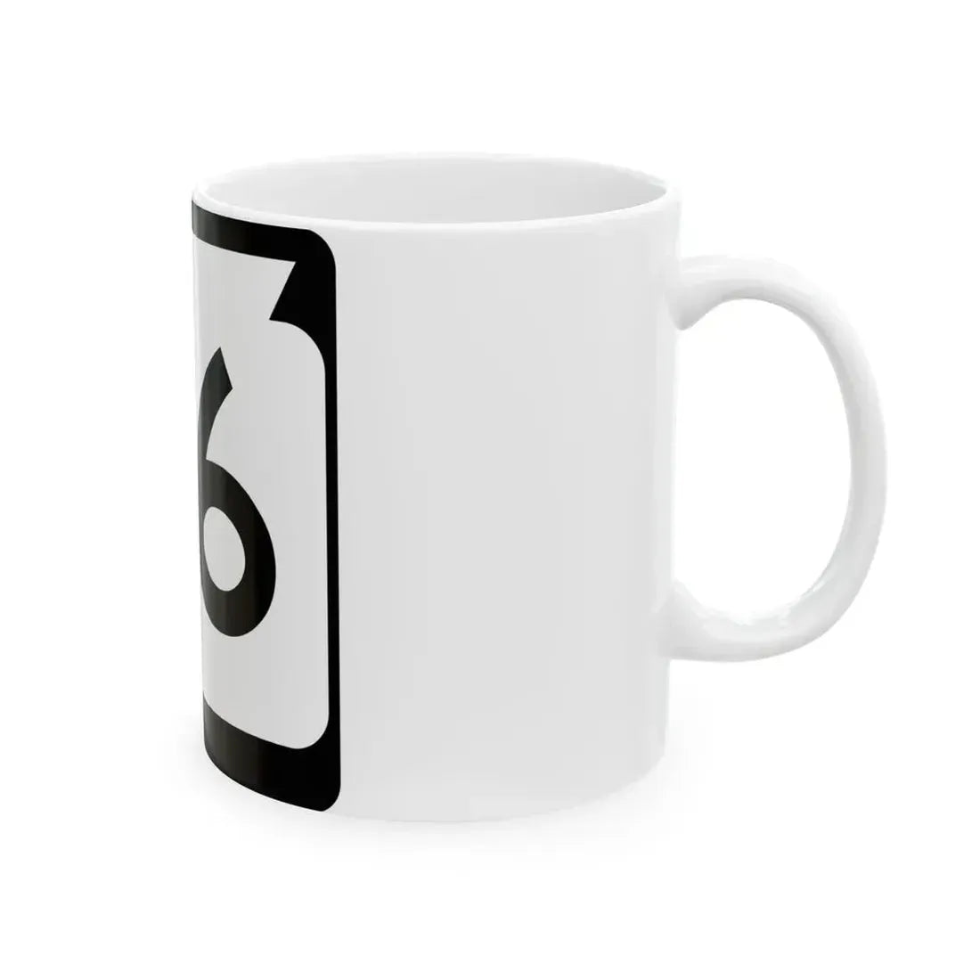 WIS 66 (Wisconsin) (Road Sign) White Coffee Mug - Go Mug Yourself