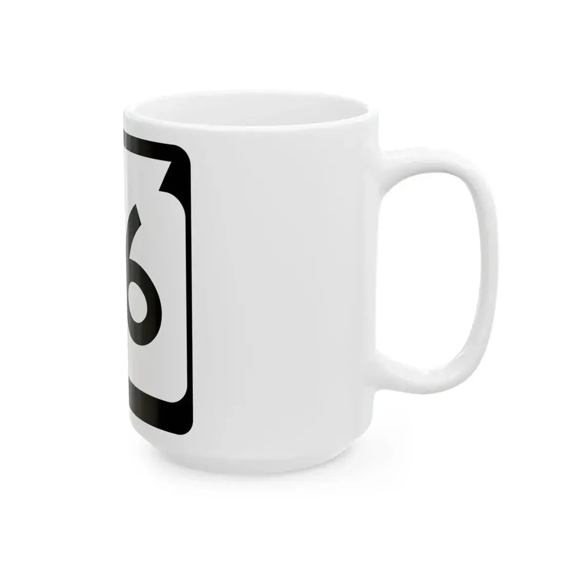 WIS 66 (Wisconsin) (Road Sign) White Coffee Mug - Go Mug Yourself