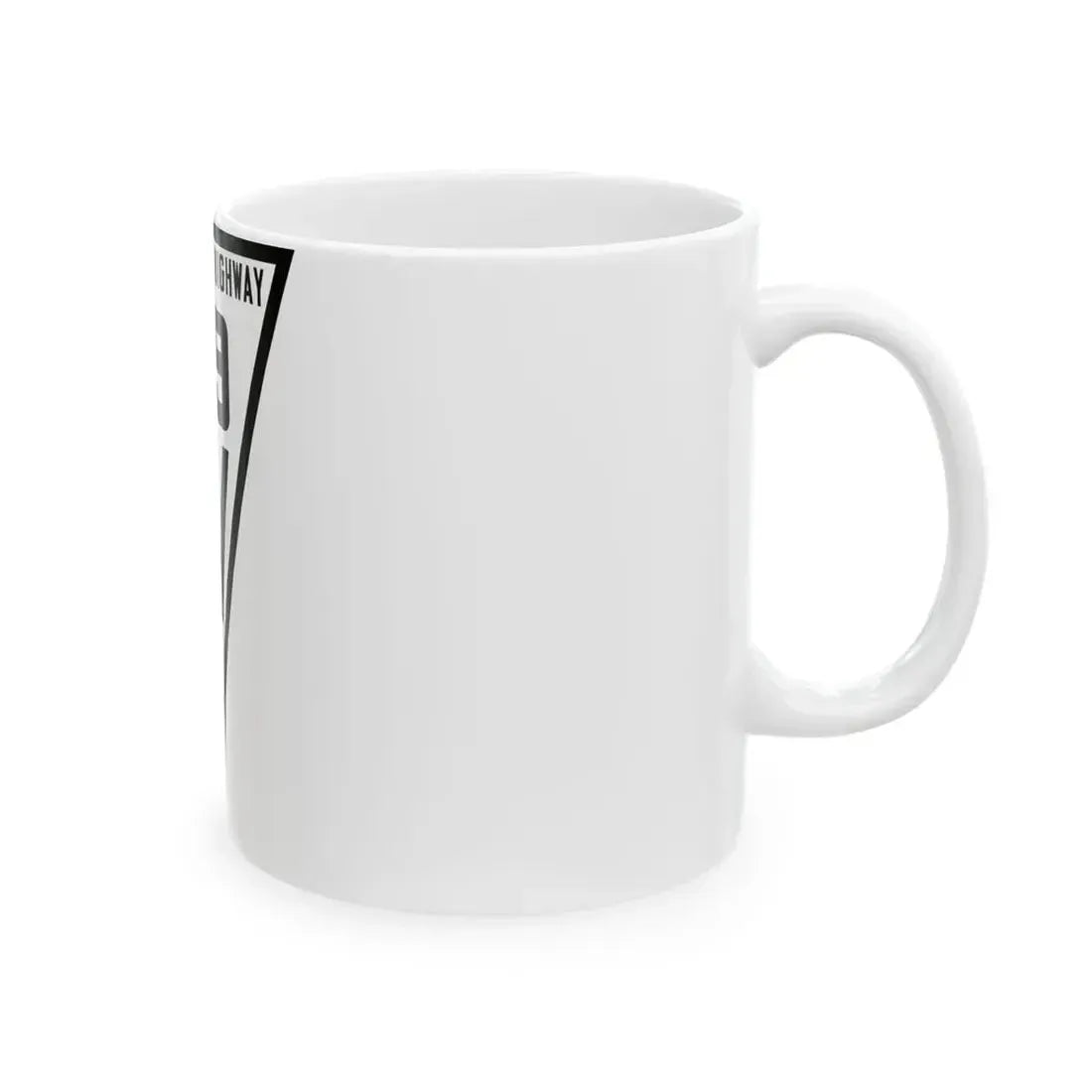 WIS 69 1919 (Wisconsin) (Road Sign) White Coffee Mug - Go Mug Yourself