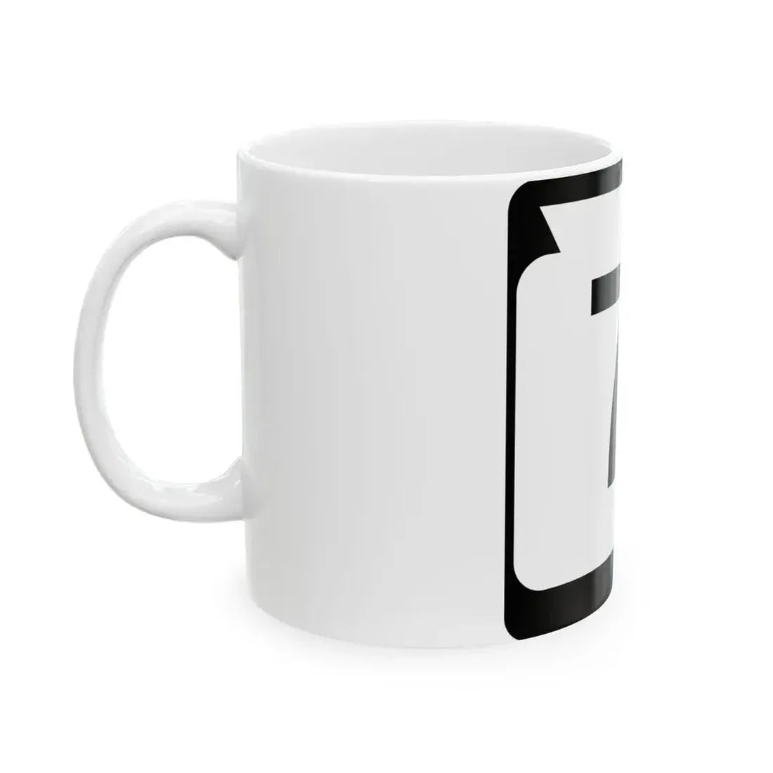 WIS 71 (Wisconsin) (Road Sign) White Coffee Mug - Go Mug Yourself