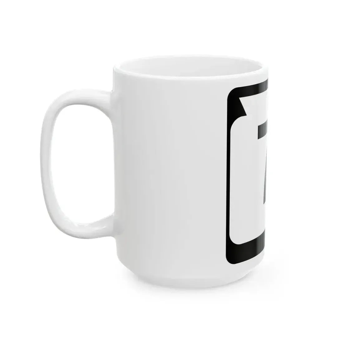 WIS 71 (Wisconsin) (Road Sign) White Coffee Mug - Go Mug Yourself