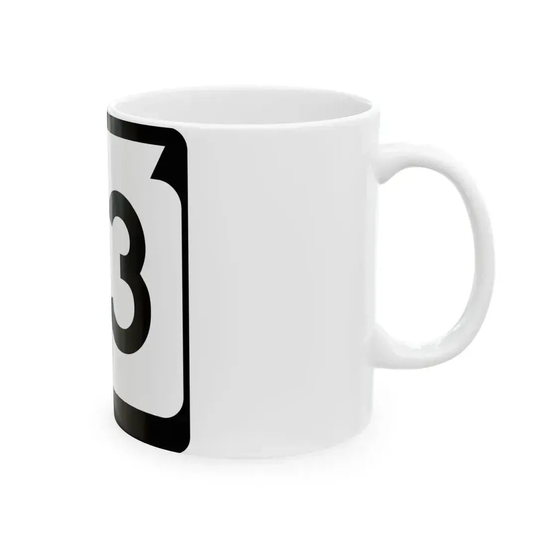 WIS 73 (Wisconsin) (Road Sign) White Coffee Mug - Go Mug Yourself