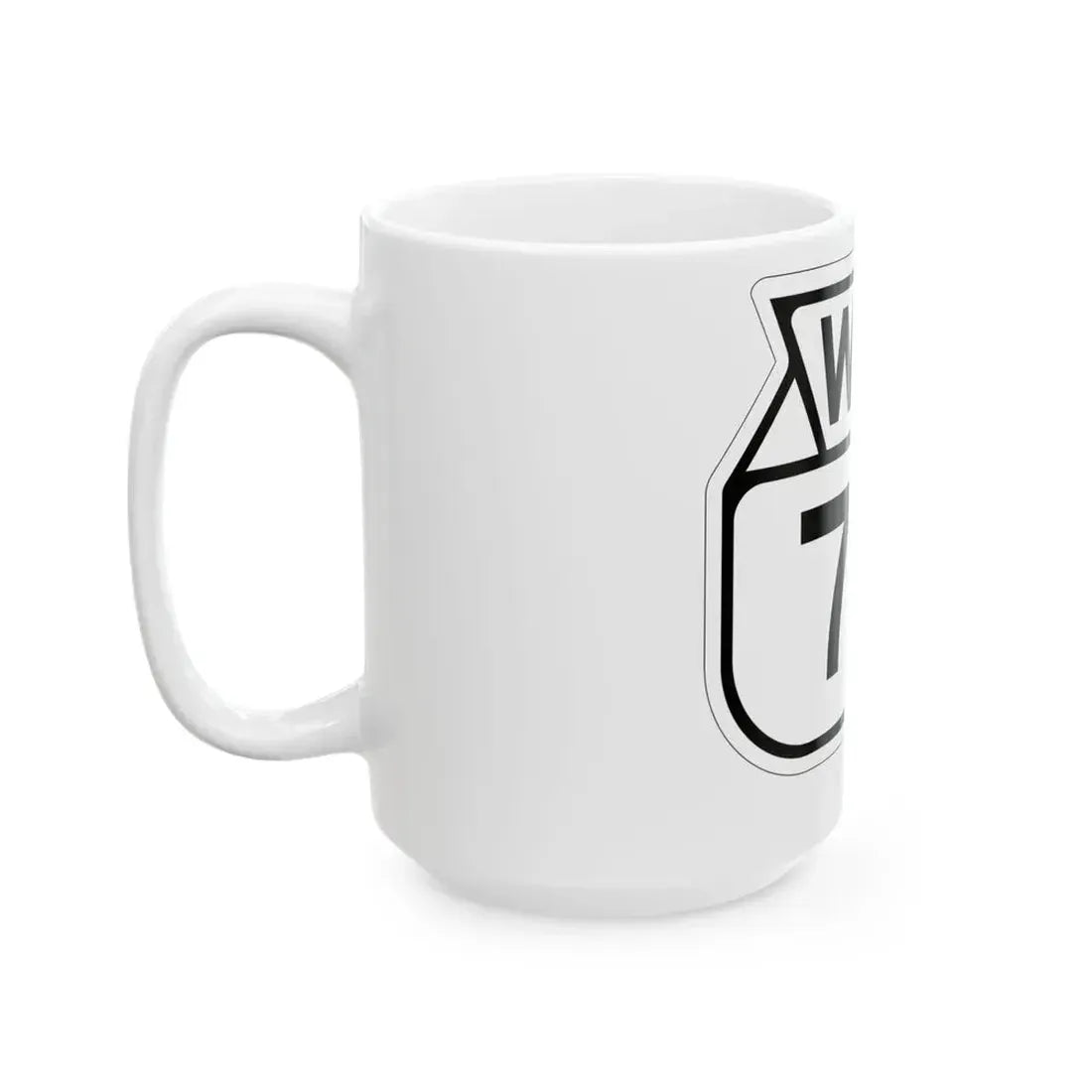 WIS 74 1949 (Wisconsin) (Road Sign) White Coffee Mug - Go Mug Yourself