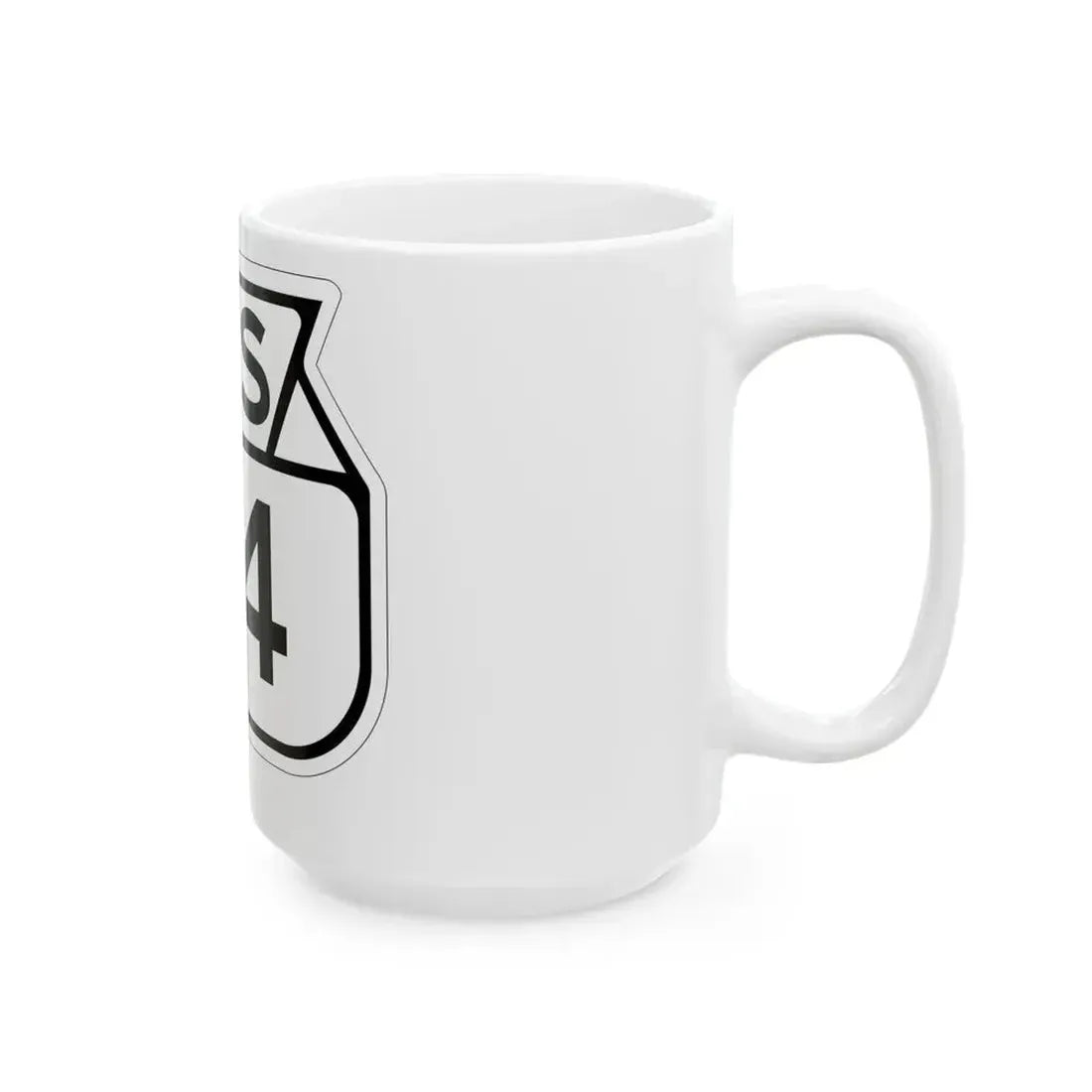 WIS 74 1949 (Wisconsin) (Road Sign) White Coffee Mug - Go Mug Yourself