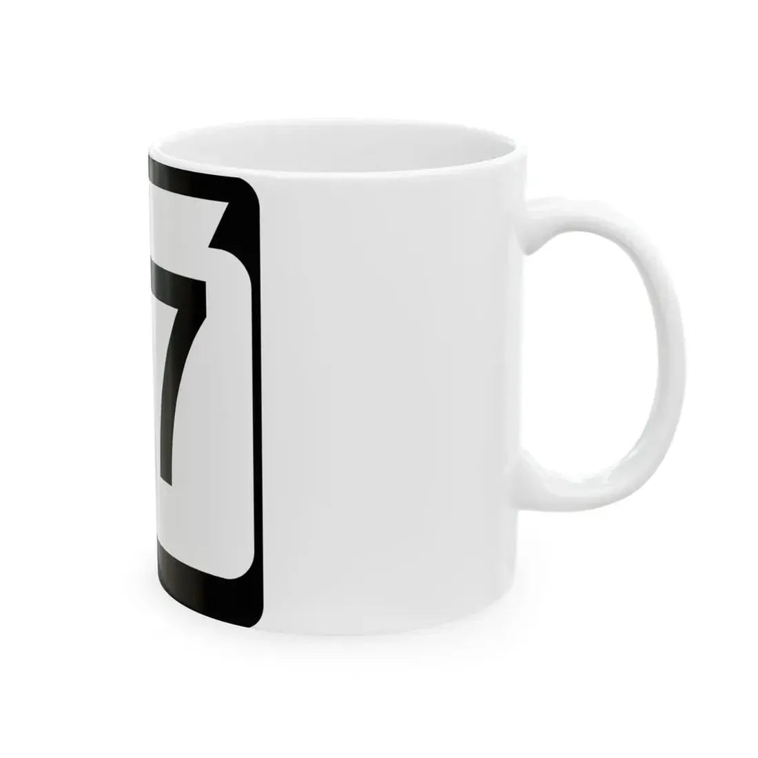 WIS 77 (Wisconsin) (Road Sign) White Coffee Mug - Go Mug Yourself