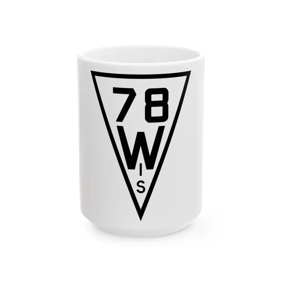 WIS 78 1927 (Wisconsin) (Road Sign) White Coffee Mug 15oz - Go Mug Yourself