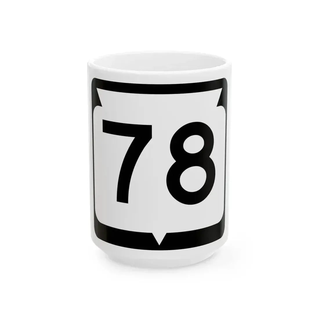 WIS 78 (Wisconsin) (Road Sign) White Coffee Mug 15oz - Go Mug Yourself