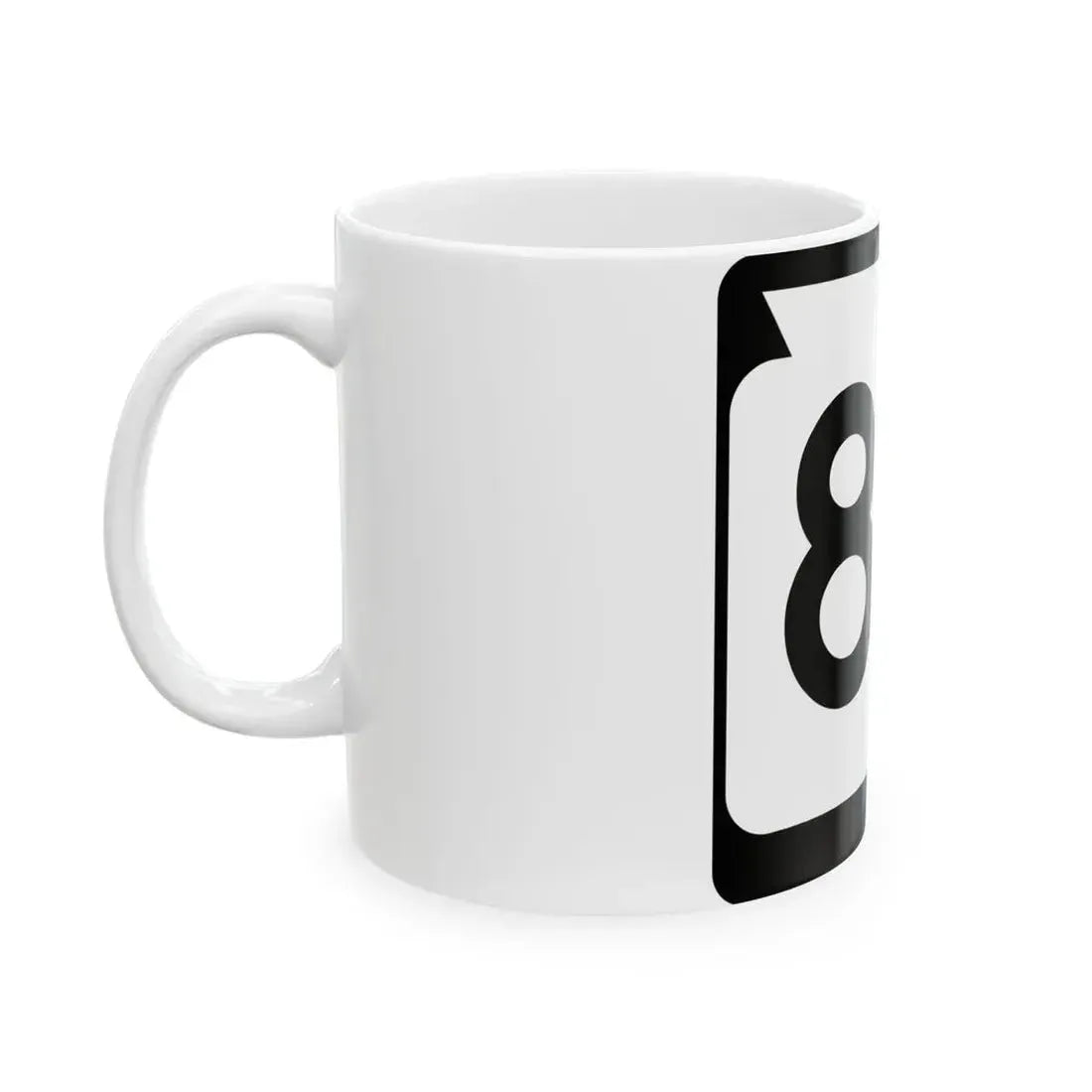 WIS 82 (Wisconsin) (Road Sign) White Coffee Mug - Go Mug Yourself