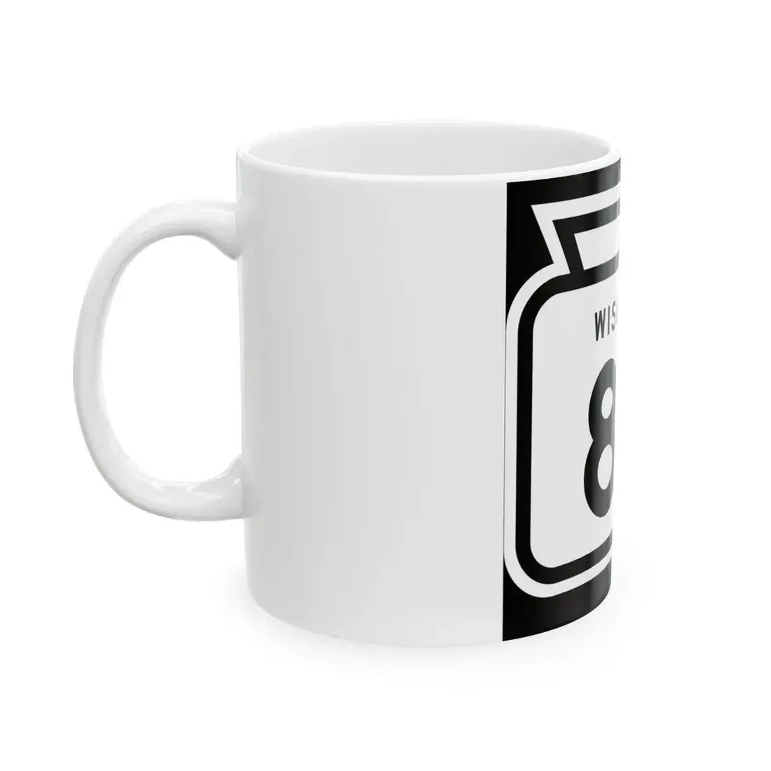 WIS 83 1958 (Wisconsin) (Road Sign) White Coffee Mug - Go Mug Yourself