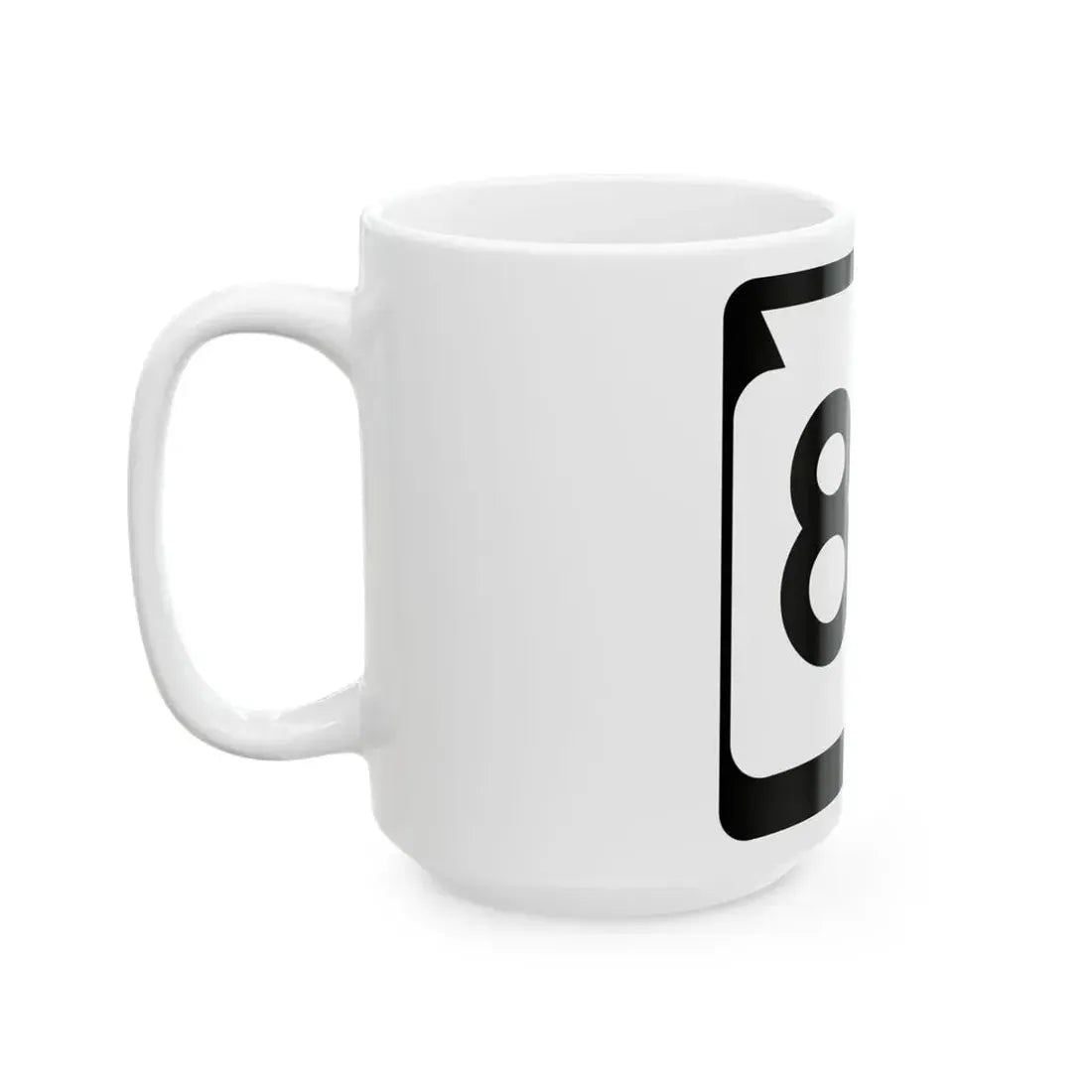 WIS 84 (Wisconsin) (Road Sign) White Coffee Mug - Go Mug Yourself