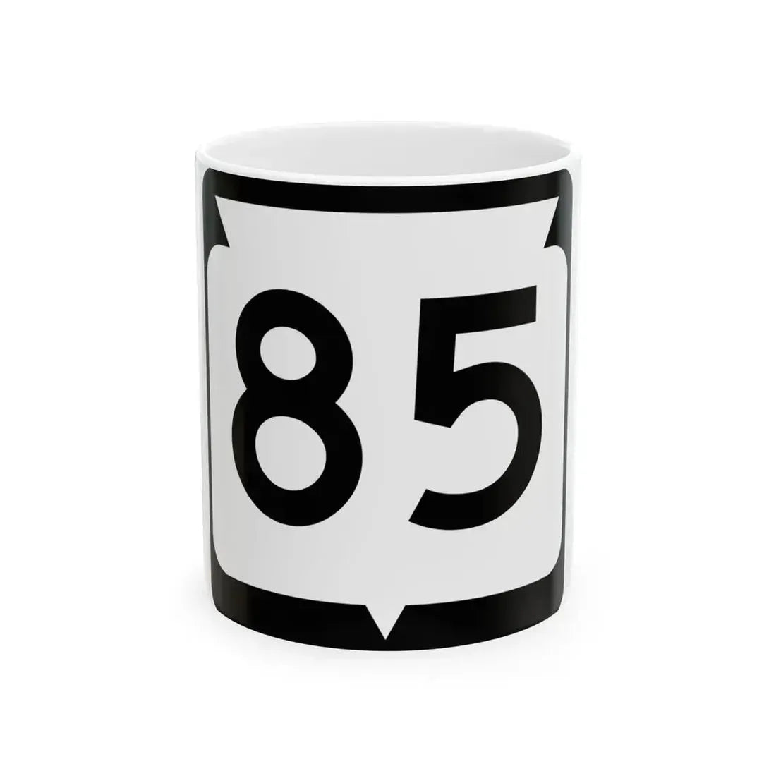 WIS 85 (Wisconsin) (Road Sign) White Coffee Mug 11oz - Go Mug Yourself