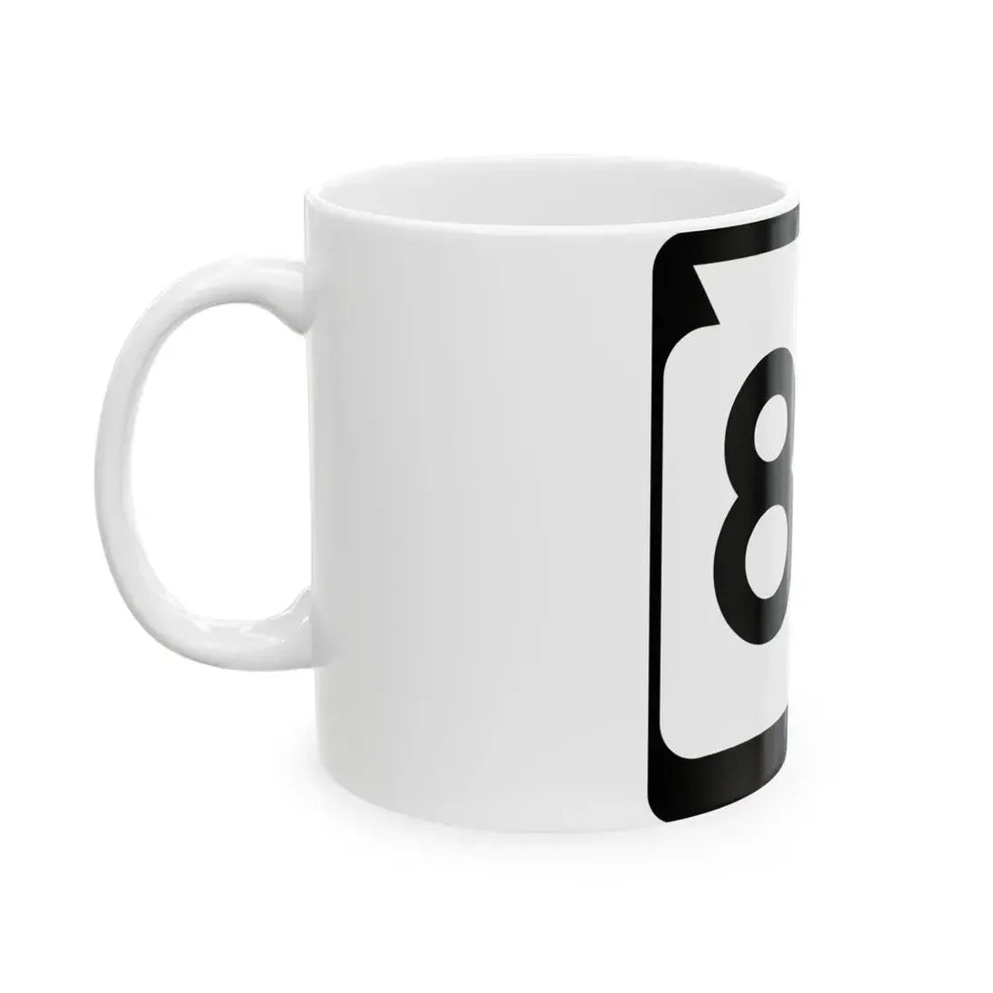 WIS 85 (Wisconsin) (Road Sign) White Coffee Mug - Go Mug Yourself