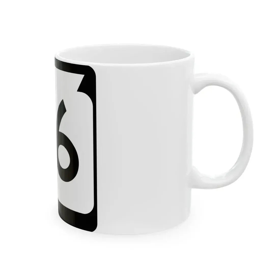 WIS 86 (Wisconsin) (Road Sign) White Coffee Mug - Go Mug Yourself