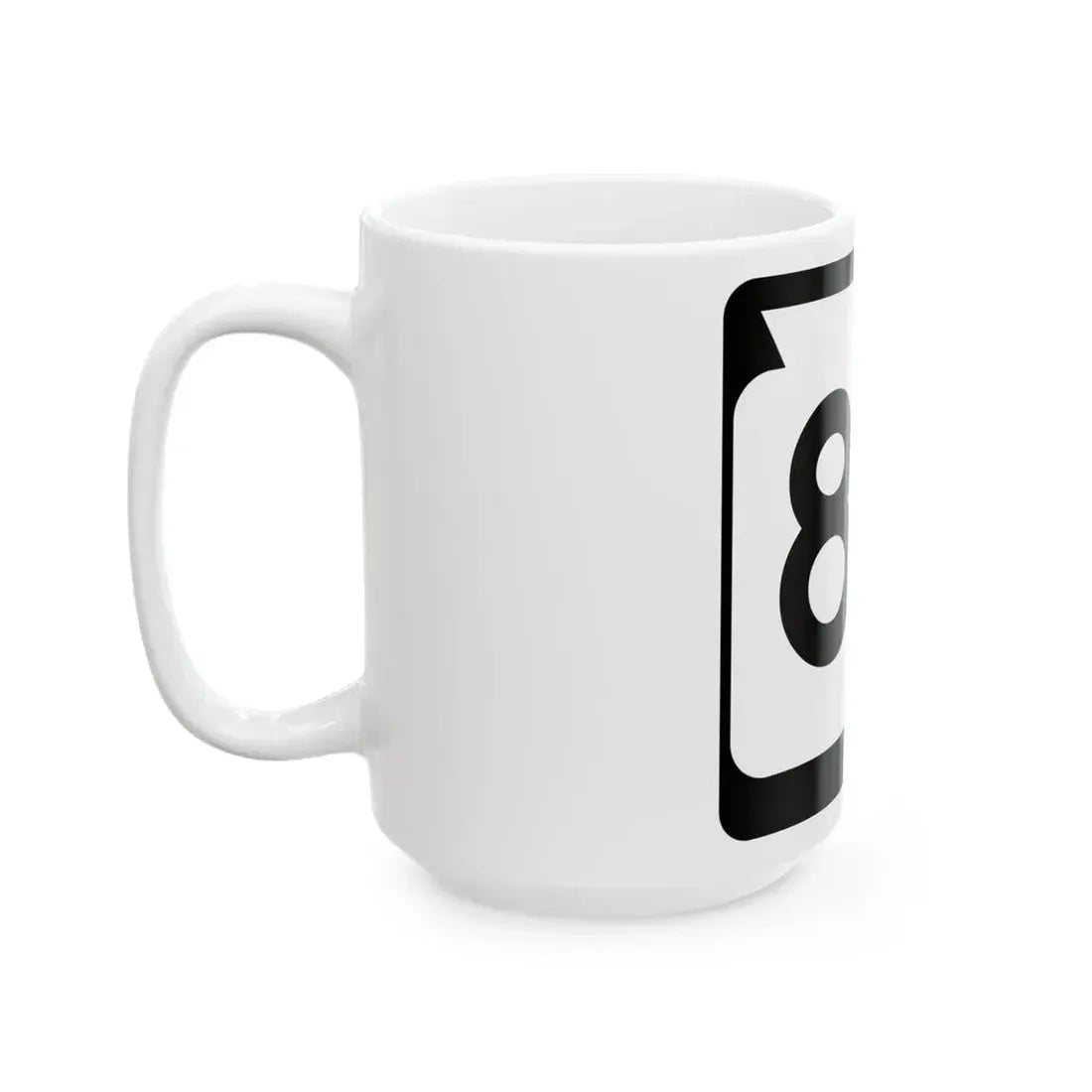 WIS 86 (Wisconsin) (Road Sign) White Coffee Mug - Go Mug Yourself
