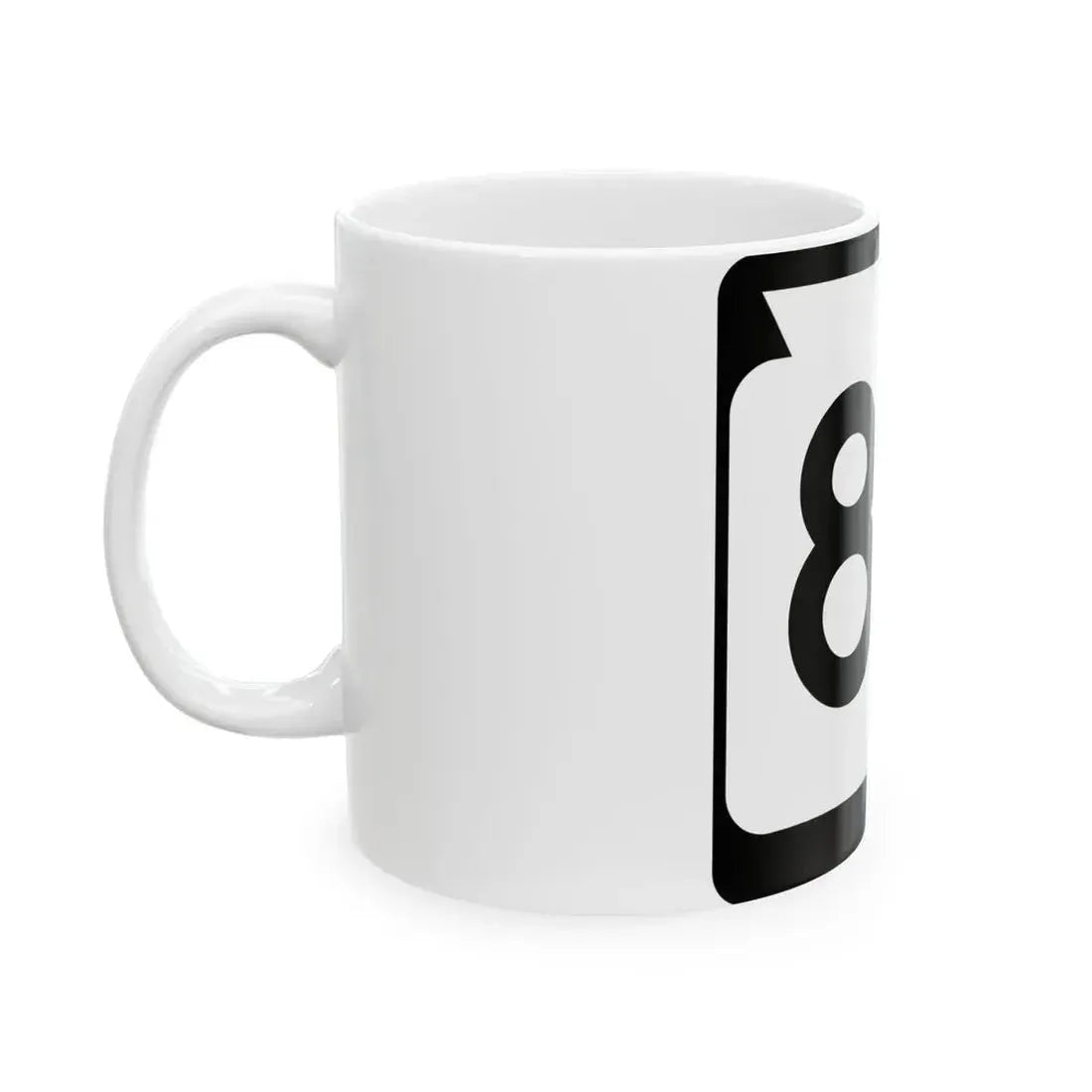 WIS 87 (Wisconsin) (Road Sign) White Coffee Mug - Go Mug Yourself