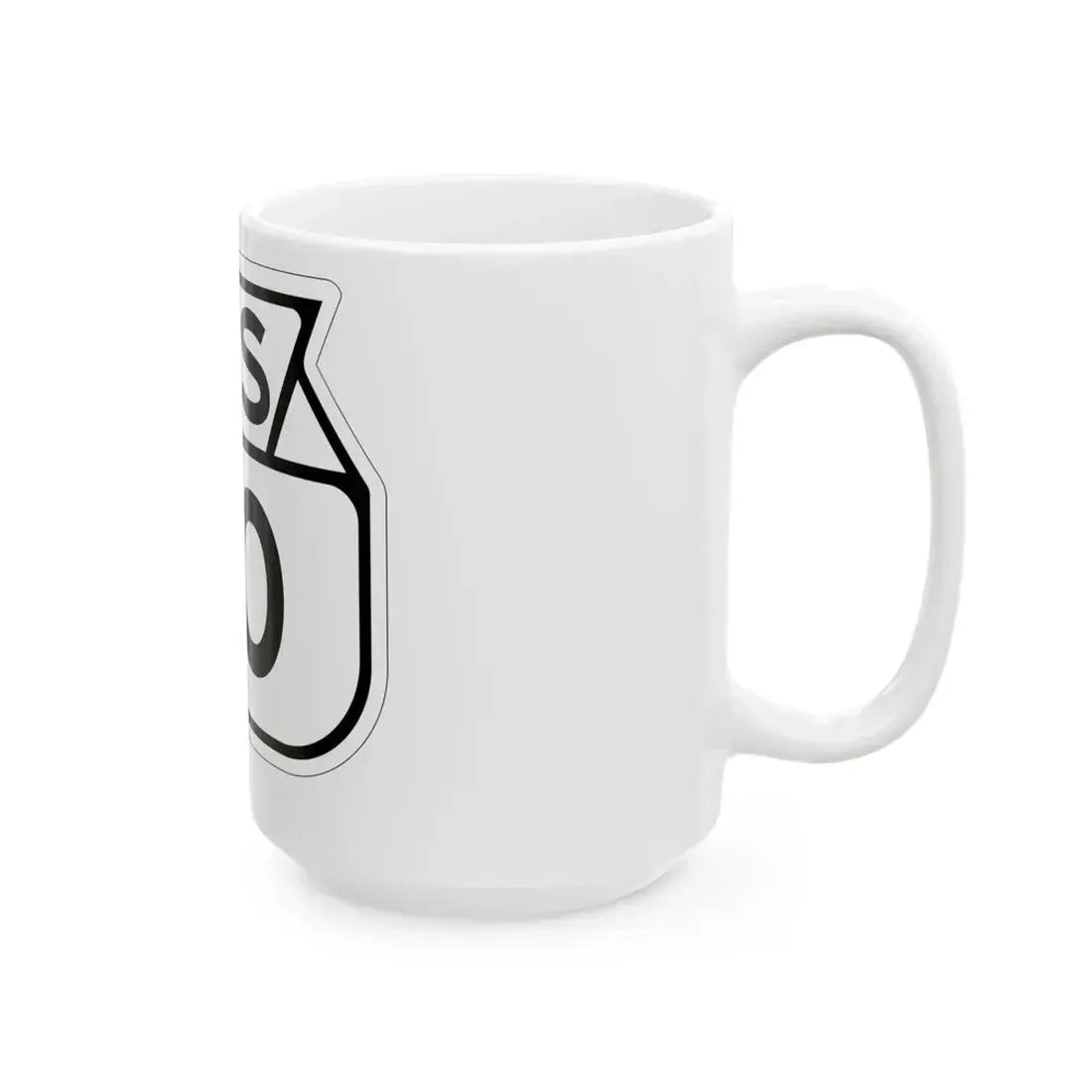 WIS 90 1949 (Wisconsin) (Road Sign) White Coffee Mug - Go Mug Yourself