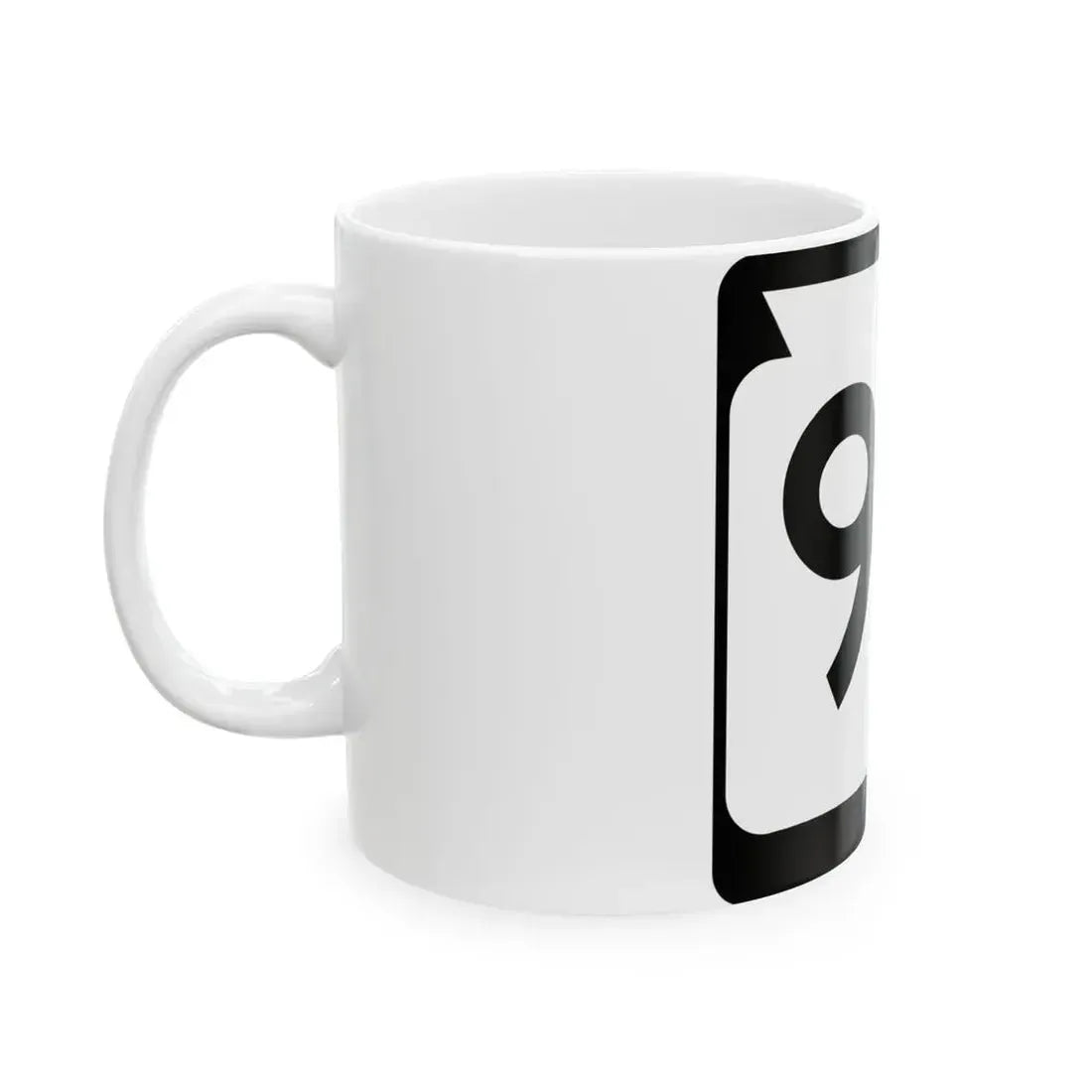 WIS 90 (Wisconsin) (Road Sign) White Coffee Mug - Go Mug Yourself