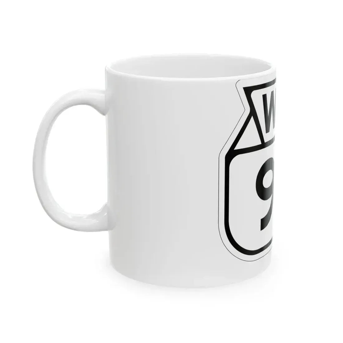 WIS 94 1949 (Wisconsin) (Road Sign) White Coffee Mug - Go Mug Yourself